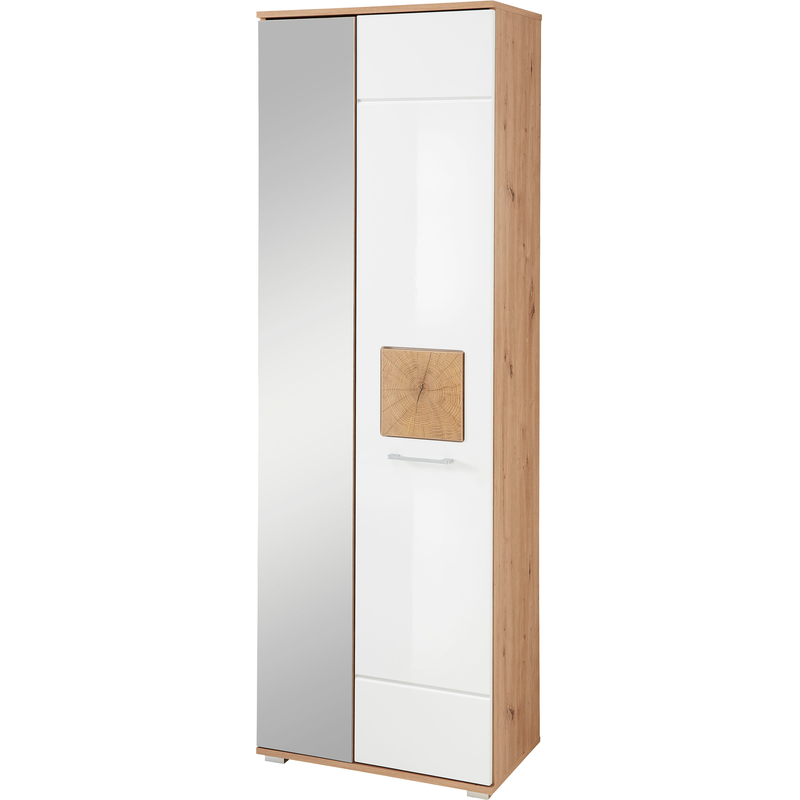 INNOSTYLE Garderobenschrank »Fun Garderobenschrank, 65x195x38cm (B/H/T)« 1 Stk. tlg. 2 türig, 3 Einlegeböden, Softclose, ABS Kantenschutz weiß...