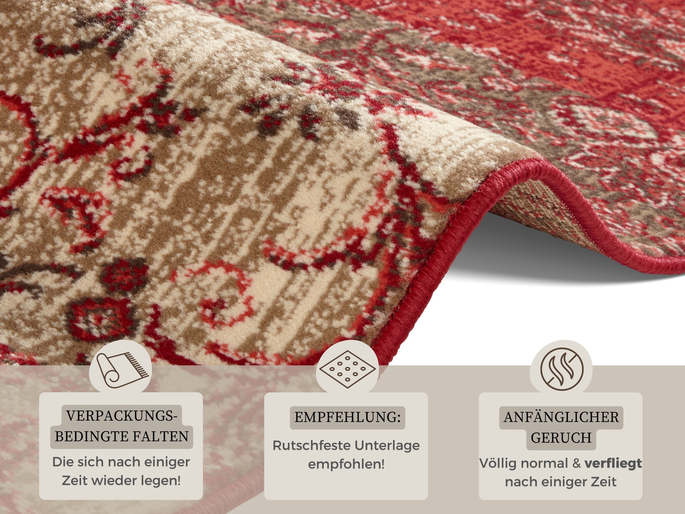 HANSE Home Läufer »Kirie«, rechteckig, 9 mm Höhe, Patchwork, Kurzflor, Teppichläufer, Modern, Vintage, Wohnzimmer, Flur