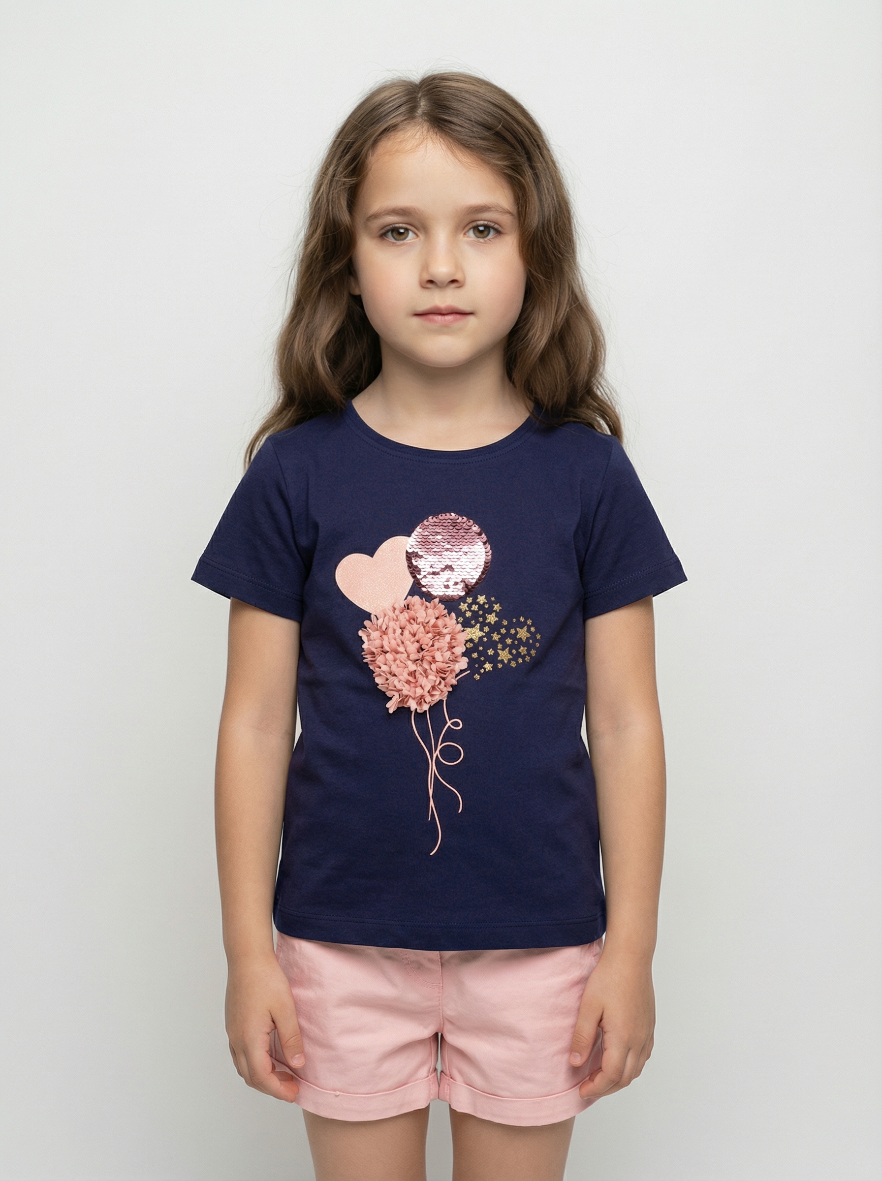 Blue Seven T-Shirt »Blue Seven Mädchen T-Shirt kurzarm mit Herzen«