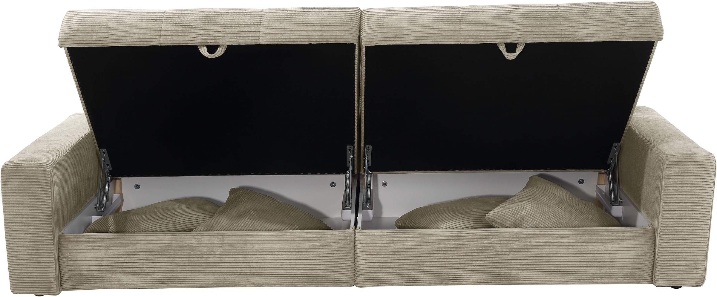 Jockenhöfer Gruppe Big-Sofa »Space XL, B: 284 cm« Mega-Sofa mit Bettkasten & 4 Zierkissen