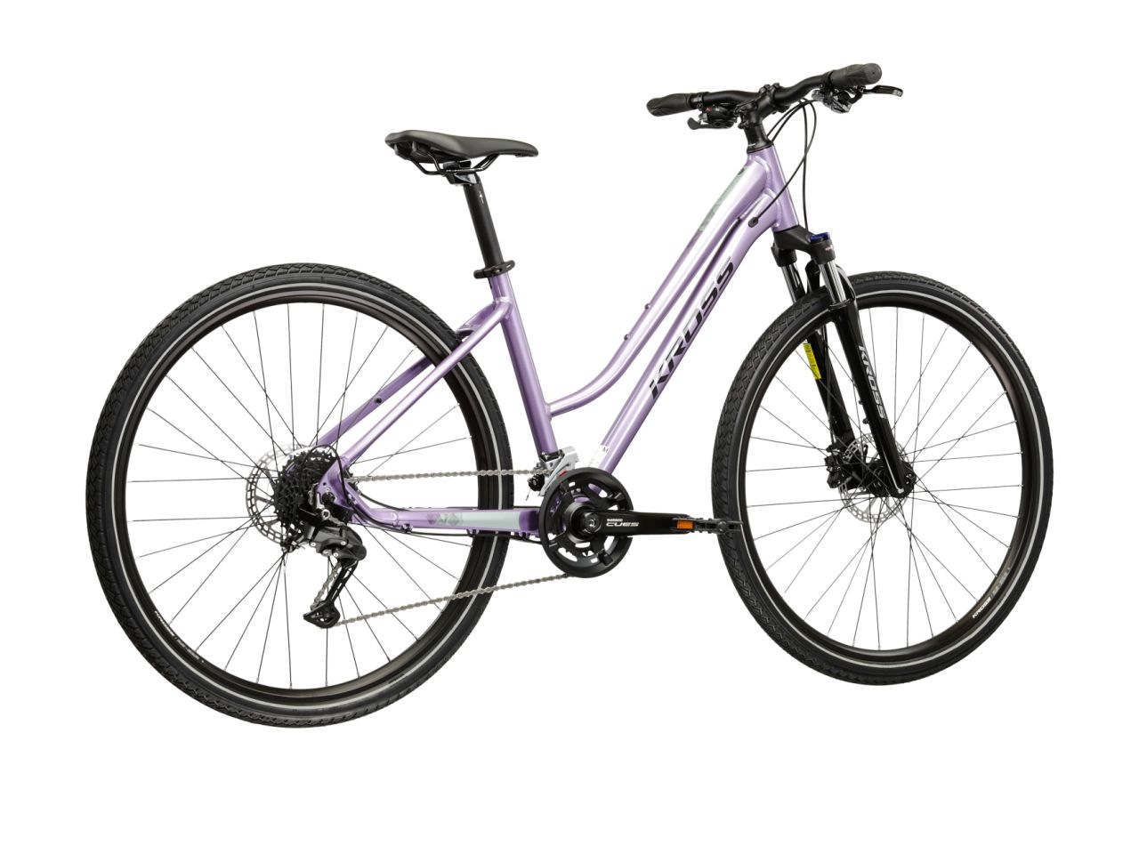 Kross Crossrad »Evado 5.0 lila 18 Gänge« 18 Gang Shimano CUES U3020 Schaltwerk Kettenschaltung