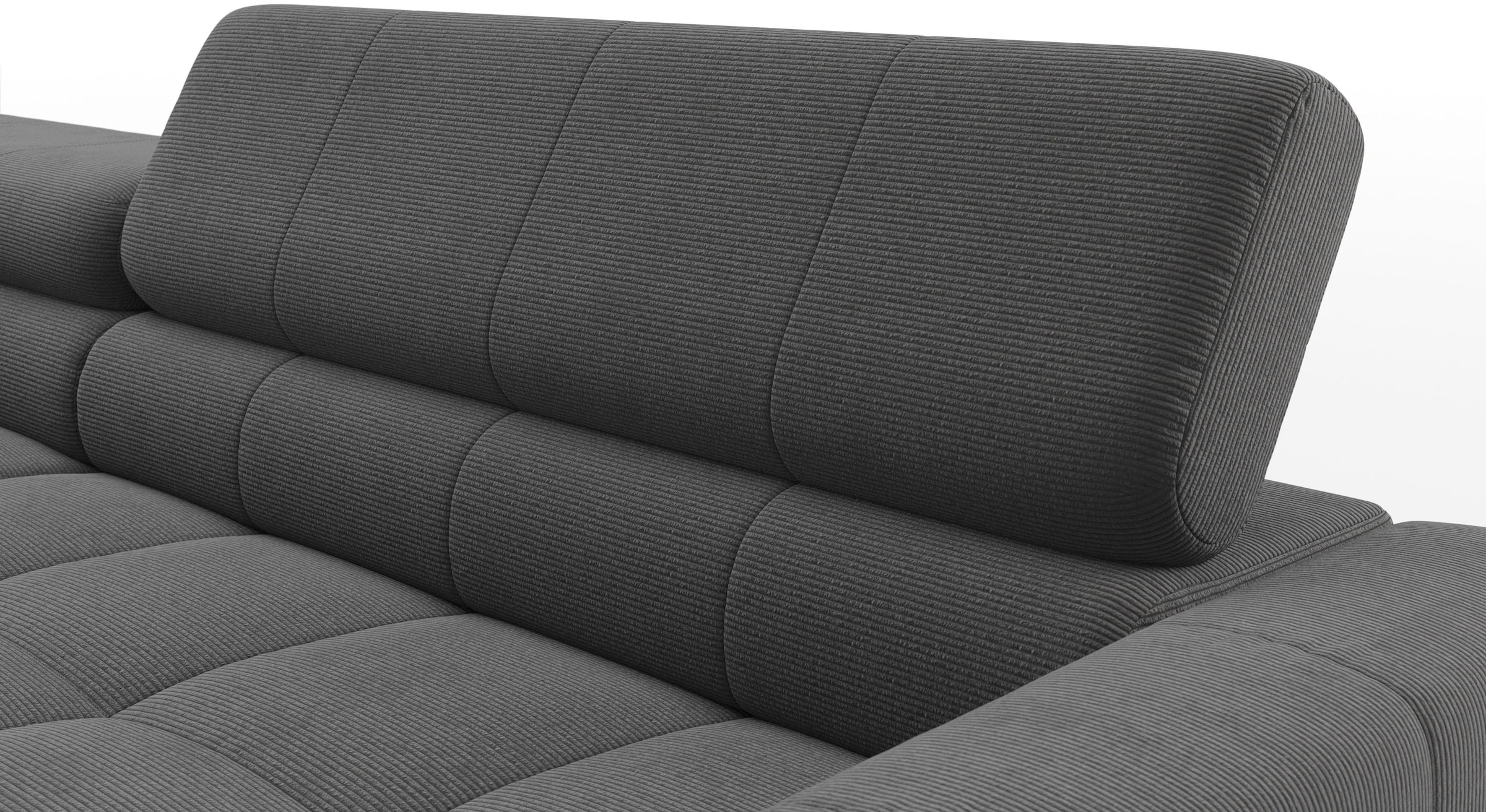 Home affaire Ecksofa »Claya, 311 cm breit, L-Form,  inkl. Kopfteilverstellung« wahlweise elektrischer Sitzvorzug