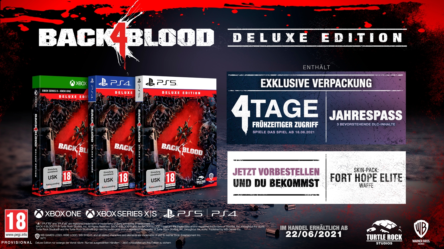 Warner Games Spielesoftware »Back 4 Blood Deluxe Edition«, PlayStation 4