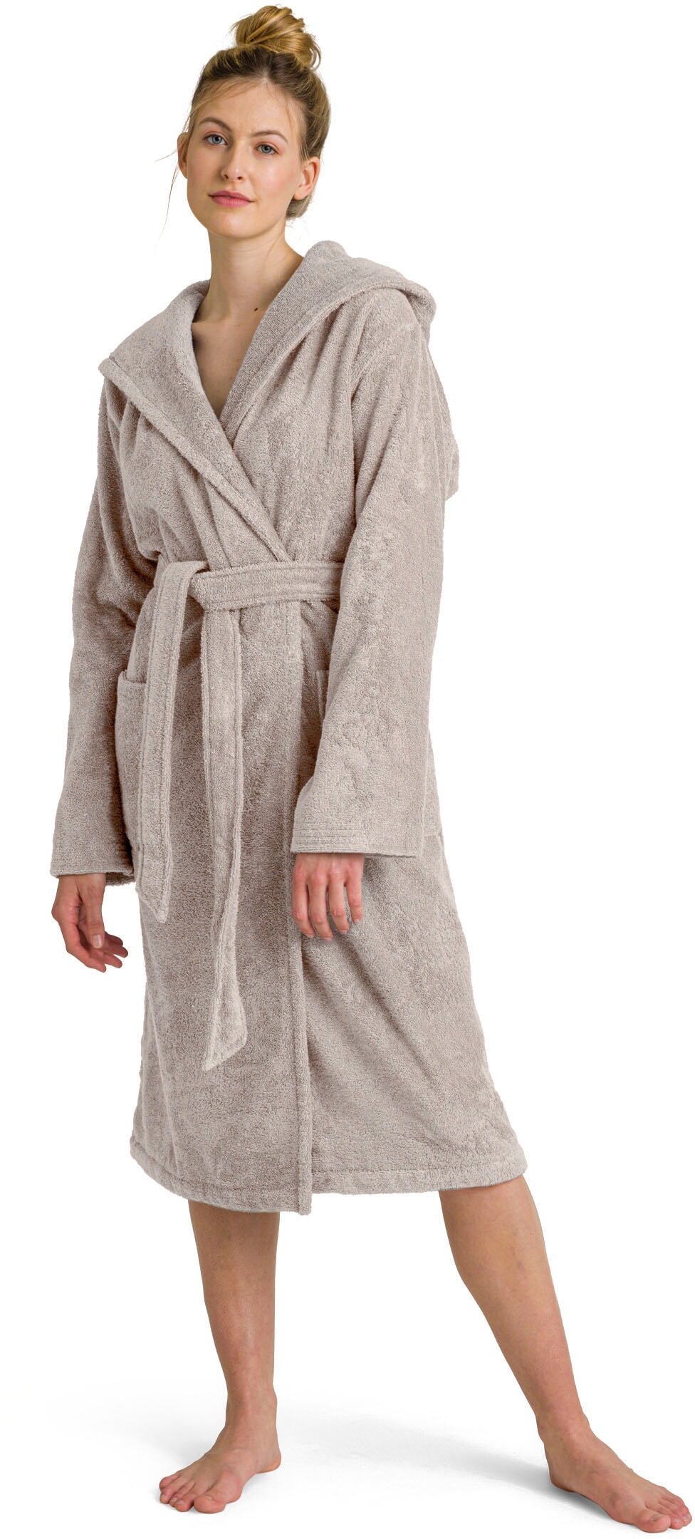 Möve Unisex-Bademantel »Superwuschel Kapuze, ideal für Sauna & Spa, Hotelbademantel« 1 Stk. in Uni