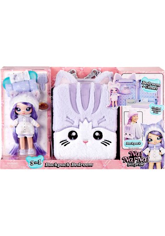 Puppenbett »3in1 Backpack Bedroom Series 3 Playset - Lavender Kitty«