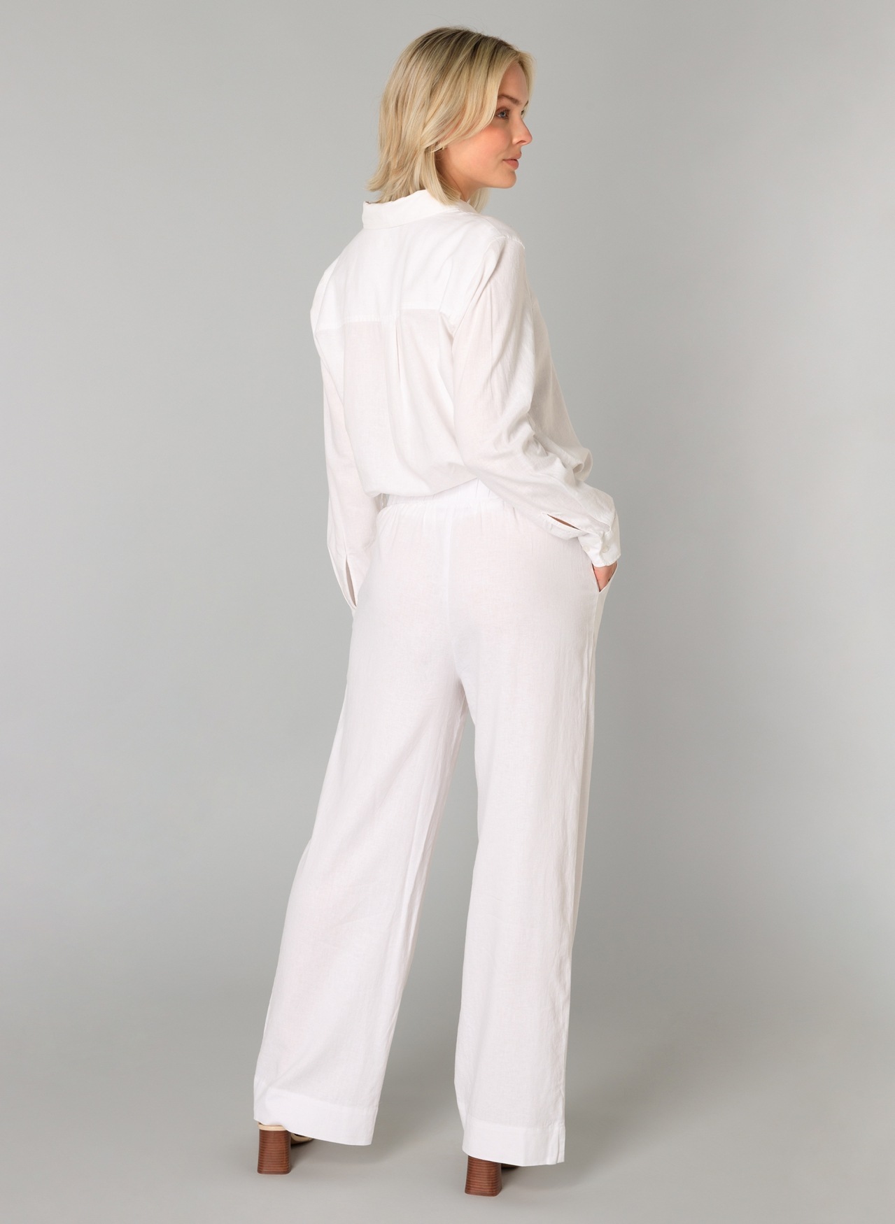 Base Level Leinenhose »Yul«, Sommerhose mit elastischem Bund