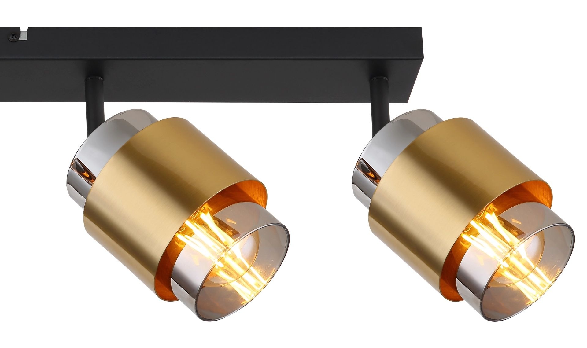 GLOBO LIGHTING Deckenstrahler »MILLEY«, Leuchtmittel E27 | ohne Leuchtmittel, Deckenspot, Gläser, Messing, Wohnzimmer, Esszimmer
