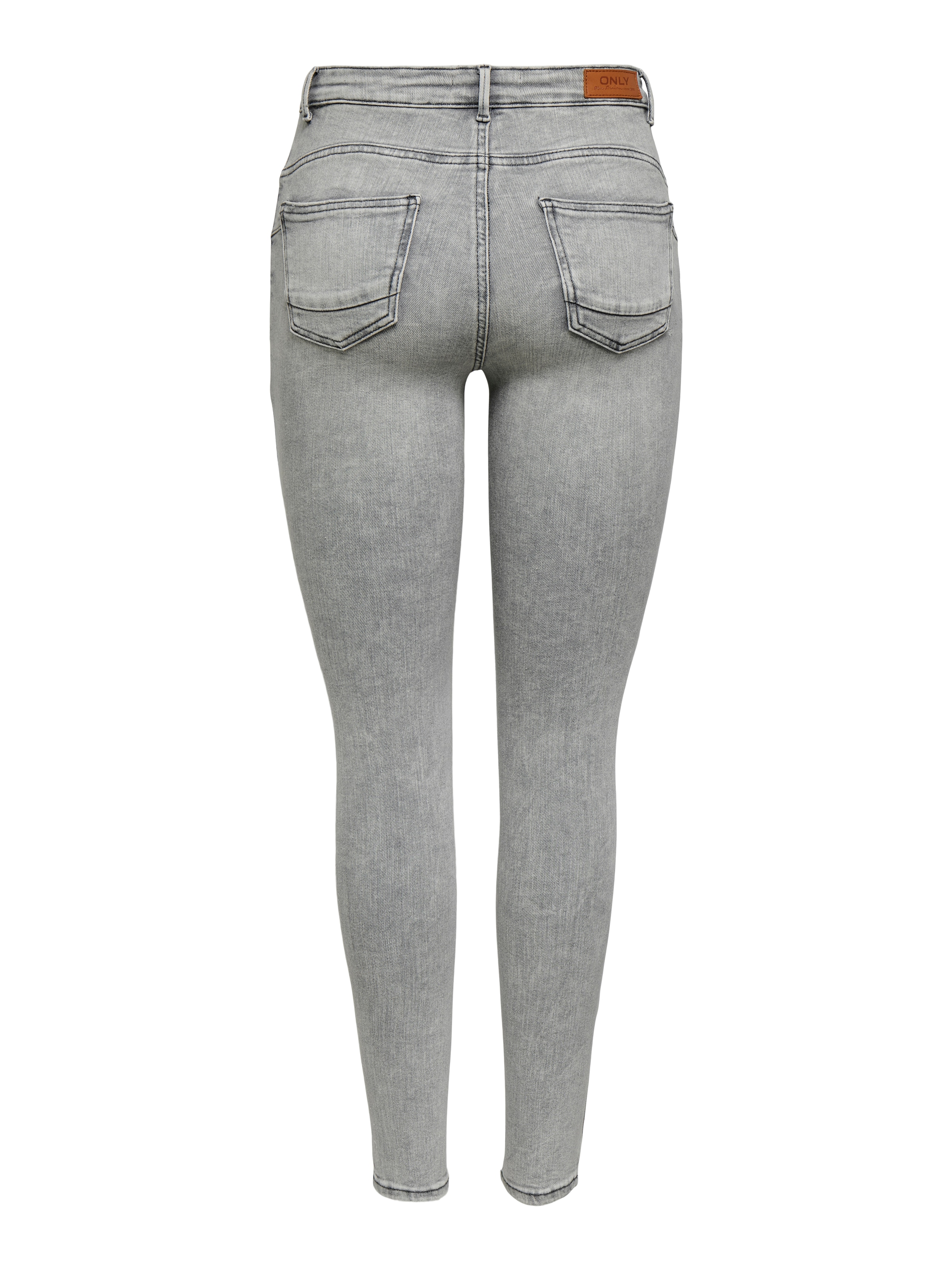 ONLY Skinny-fit-Jeans »ONLPOWER MW PUSH UP ANK DES DNM AZ« mit Destroyed-Details