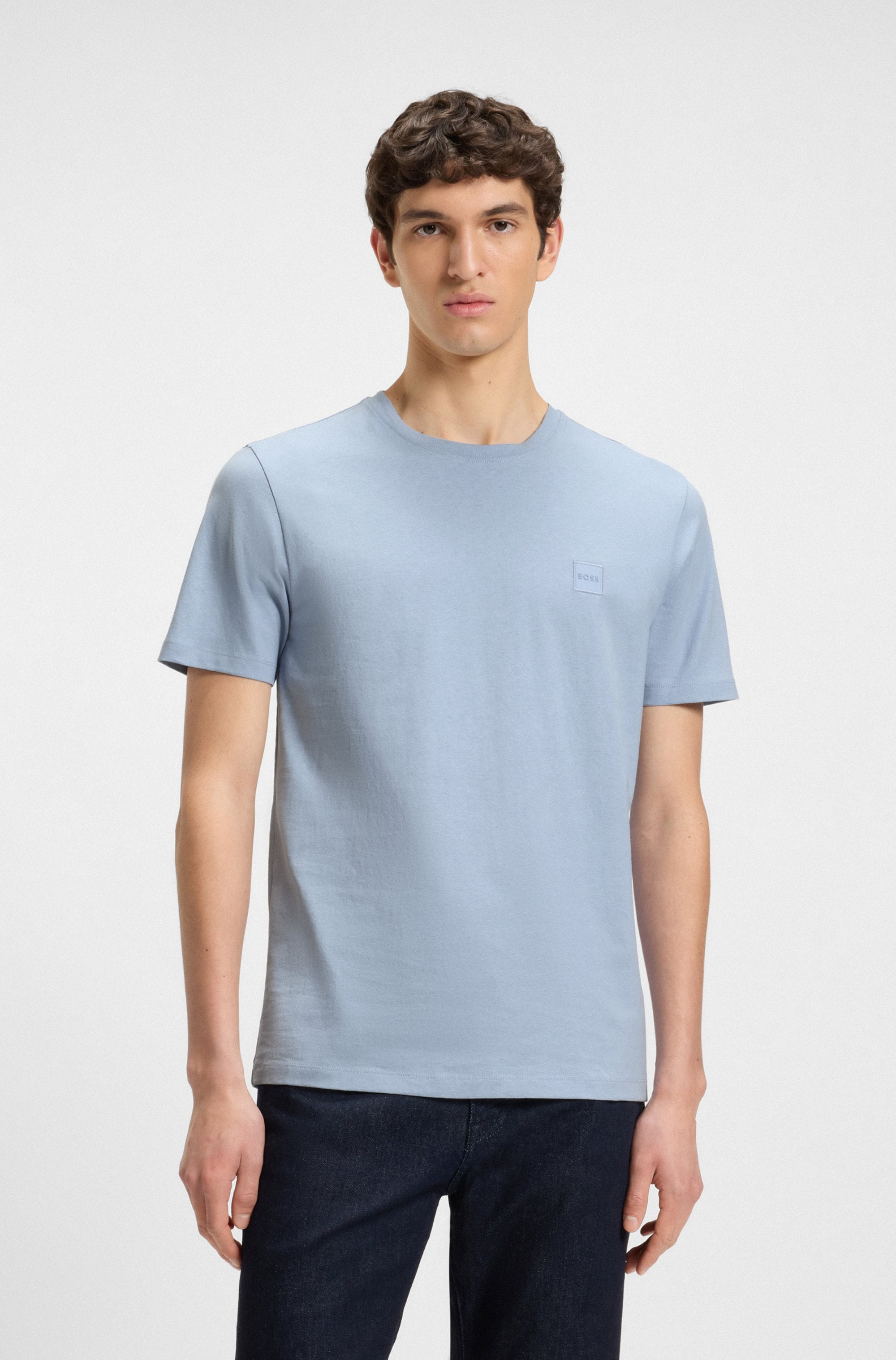BOSS ORANGE T-Shirt »Tales Regular Fit« 100% Baumwolle BOSS Logo Patch Rundhals
