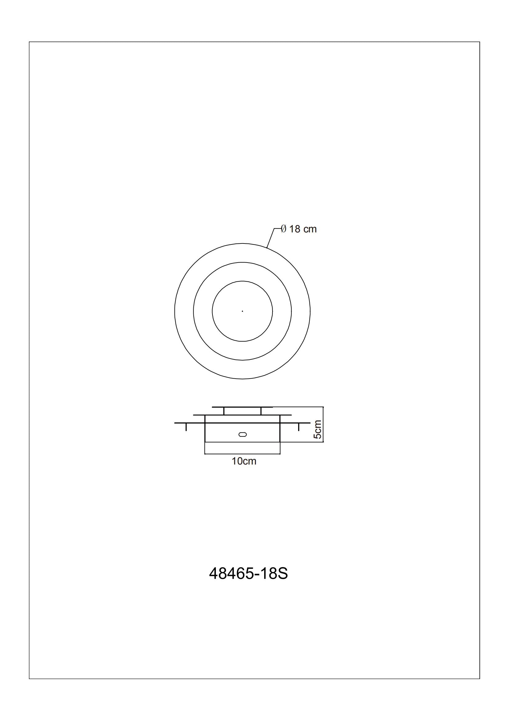 GLOBO LIGHTING Deckenleuchte »HEDA« LED-Modul 1 Stk. Warmweiß Deckenlampe Wohnzimmer-Leuchte Schlafzimmer-Leuchte Flur Küche