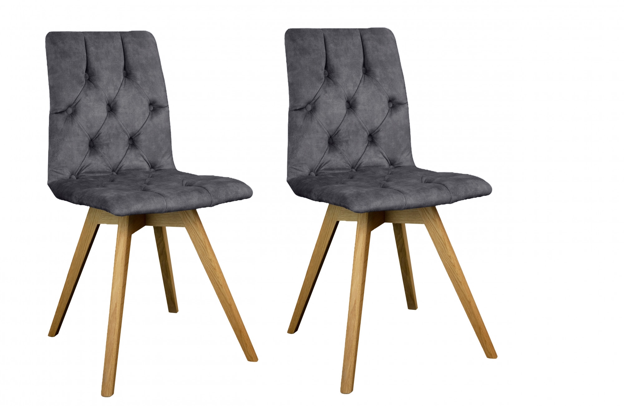 andas Esszimmerstuhl »Rania«, (Set), 2 St., Samtvelours, Massivholzgestell, günstig online kaufen
