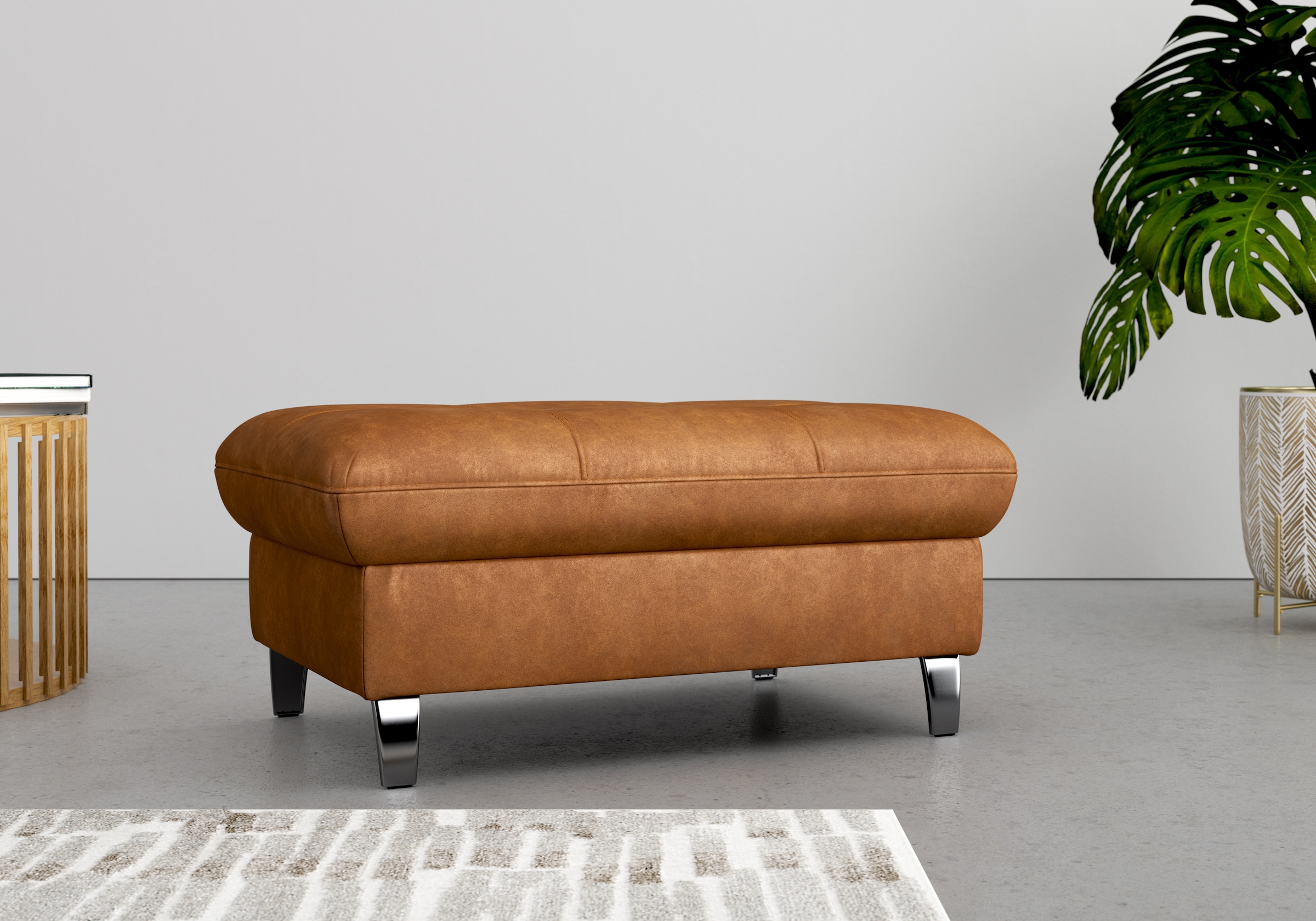 sit&more Stauraumhocker »Maggiore«, mit Stauraum und modernen Metallbeinen