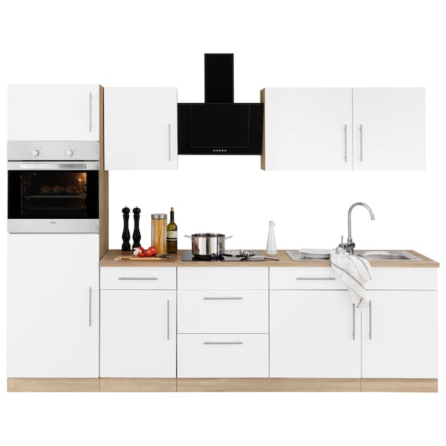 wiho Küchen Küchenzeile »Cali«, mit E-Geräten, Breite 280 cm auf Rechnung  kaufen