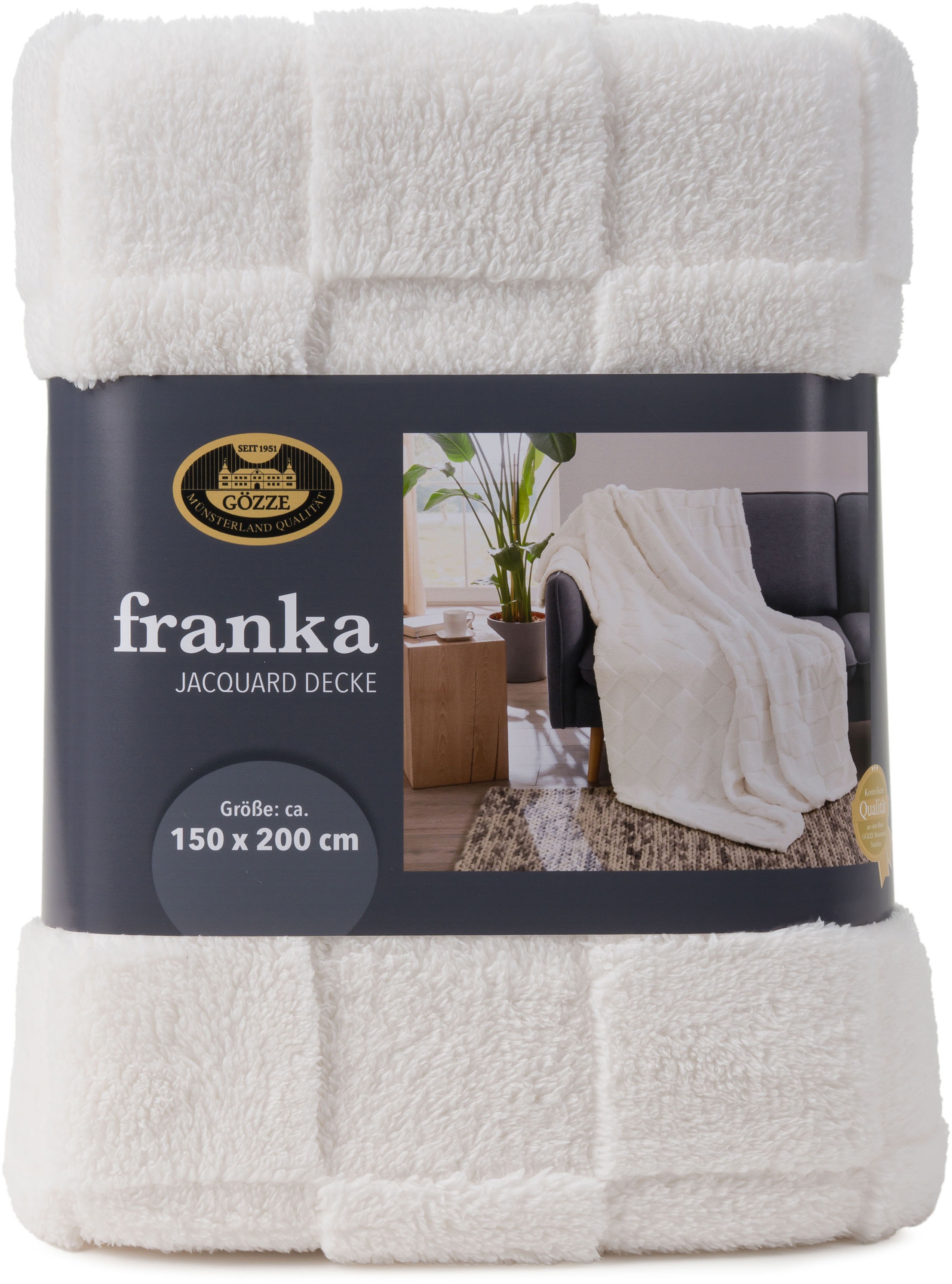 Gözze Wohndecke »FRANKA Jacquarddecke« im modernen Design, aus 100 % Polyes günstig online kaufen