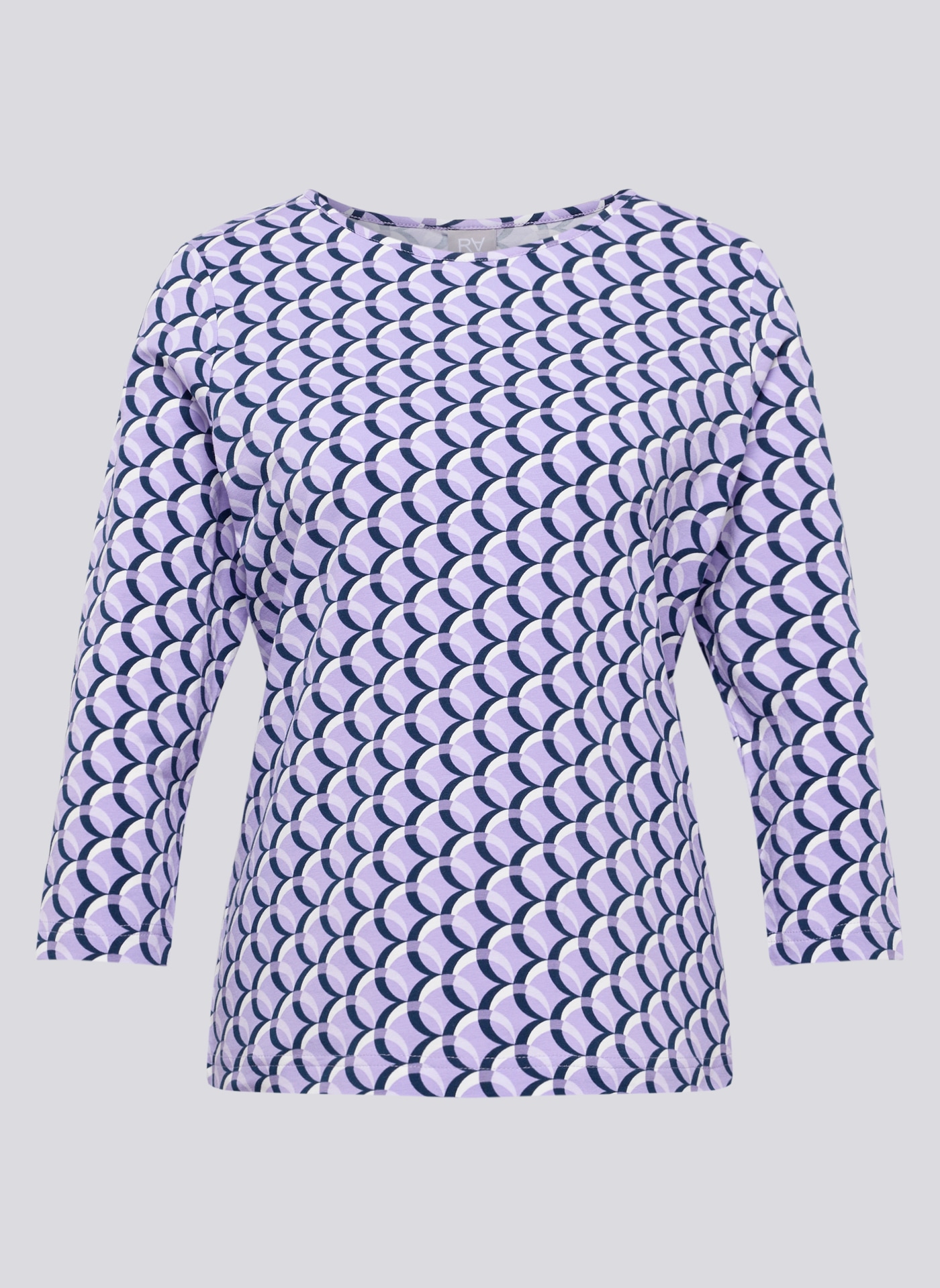 Rabe 3/4-Arm-Shirt Sommershirt mit grafischem Allover-Muster