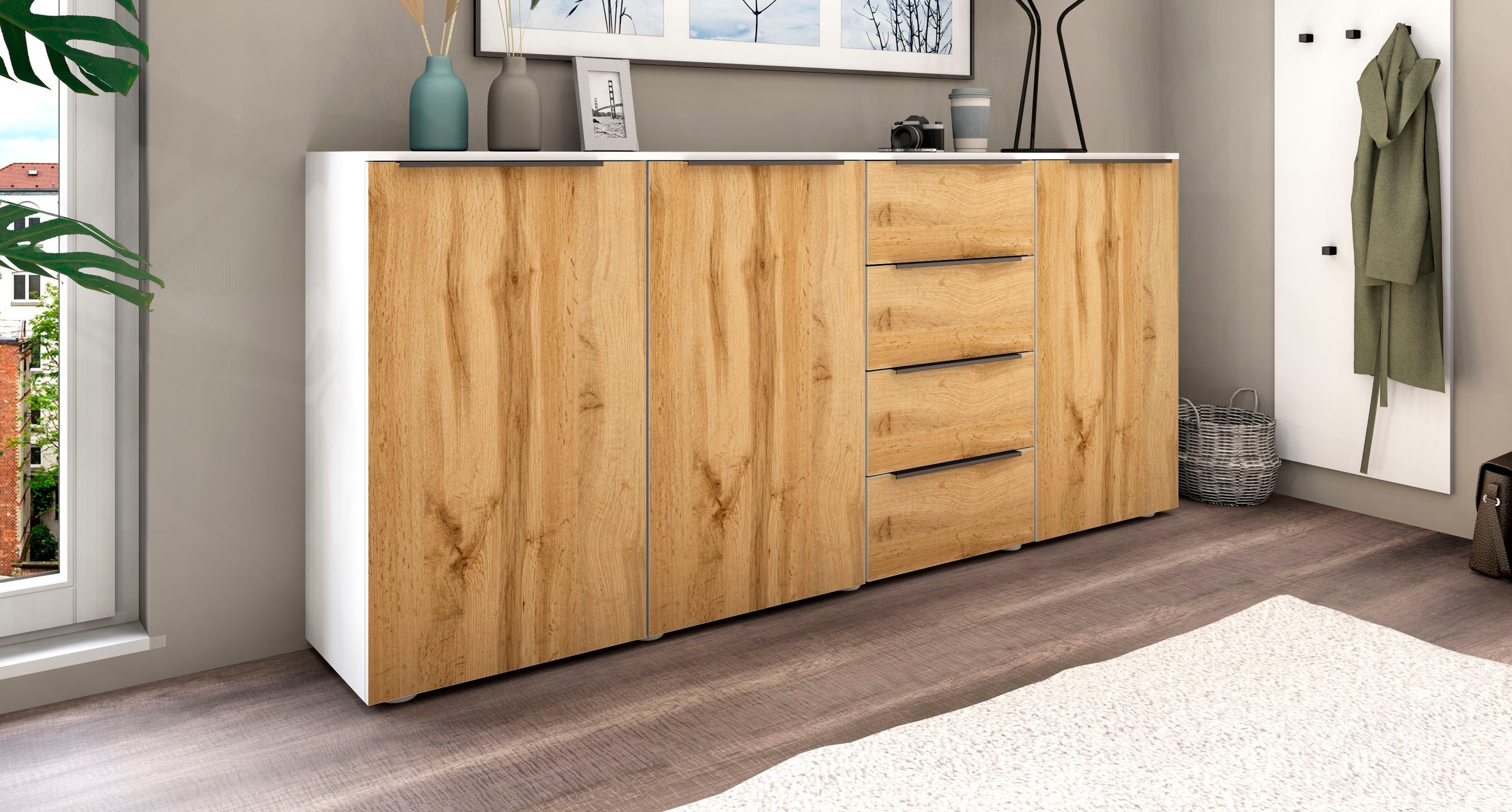borchardt Möbel Highboard »Tom«, Breite 200 cm