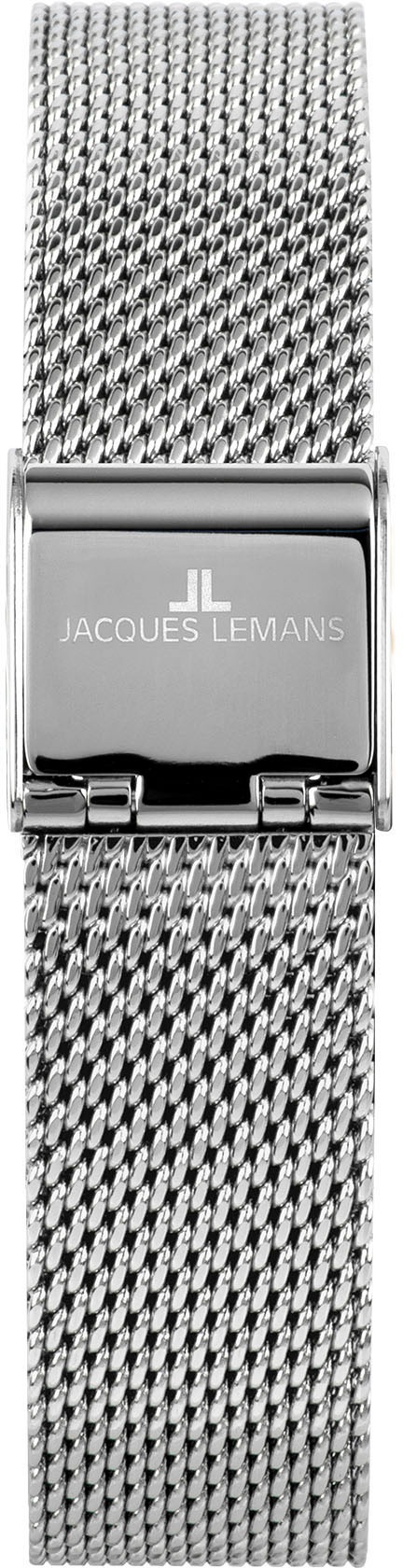 Jacques Lemans Quarzuhr »Milano, 1-2139A«, Armbanduhr, Damenuhr, Kristallsteine, Edelstahlarmband
