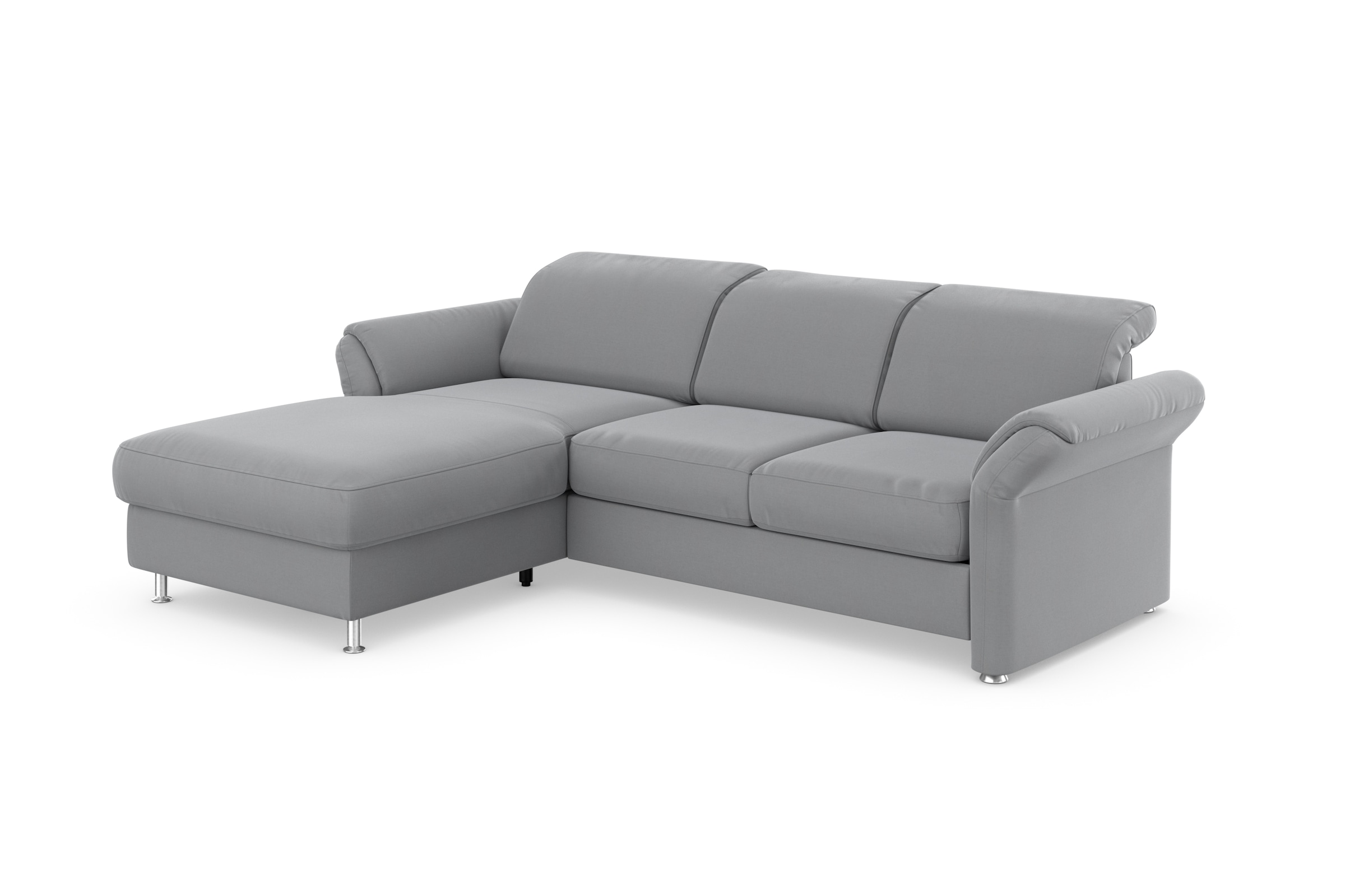 sit&more Ecksofa »Apulia L-Form«, wahlweise Bettfunktion, Bettkasten und Kopf- und Armteilverstellung