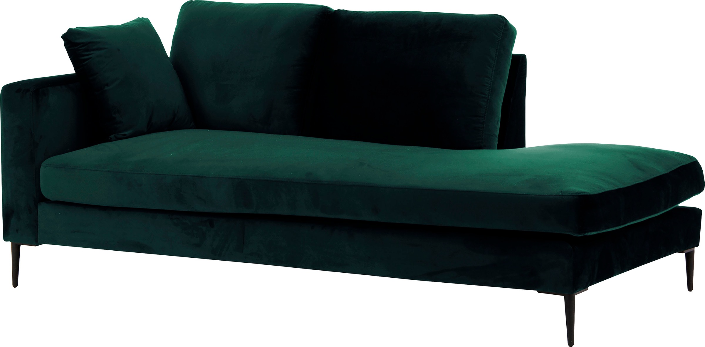 Home affaire Recamiere »Cozy Chaiselongue, Maße B/T/H: 195/97/80 cm« mit lo günstig online kaufen