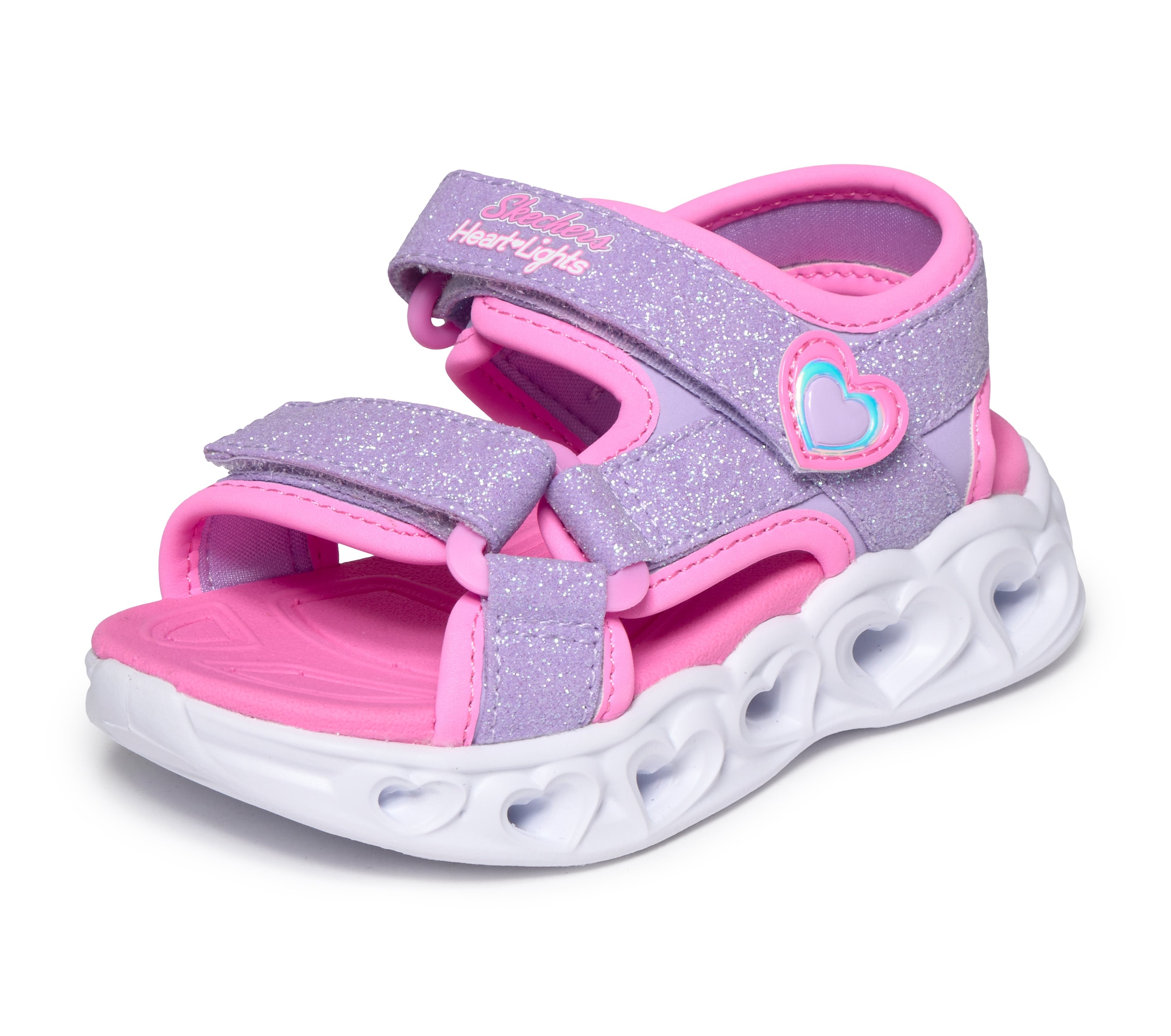 Skechers Sandale »HEART LIGHTS SANDALS«  Sommerschuh mit Klettverschluss, Größenschablone zum Download