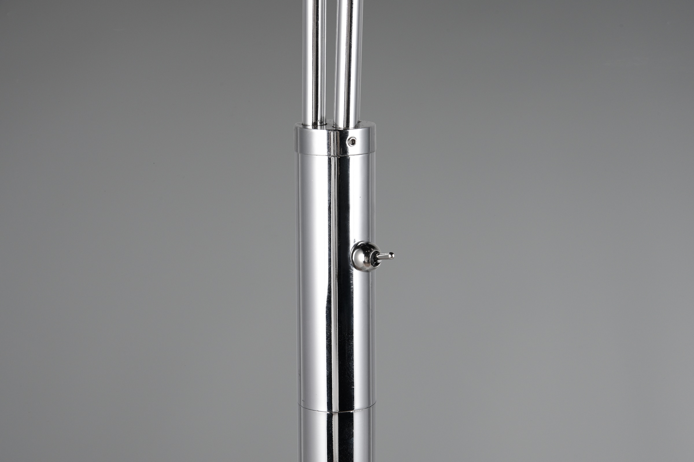 TRIO Leuchten Stehlampe »PAXTON, dreiflammige Stehleuchte, Glas Lampenschirme, Arme verstellbar«, 3 flammig, Leuchtmittel E27 | Leuchtmittel wechselbar, exkl. 3x E27 max 10W, Höhe 200cm Breite 67cm, Kippschalter, 2m Kabel