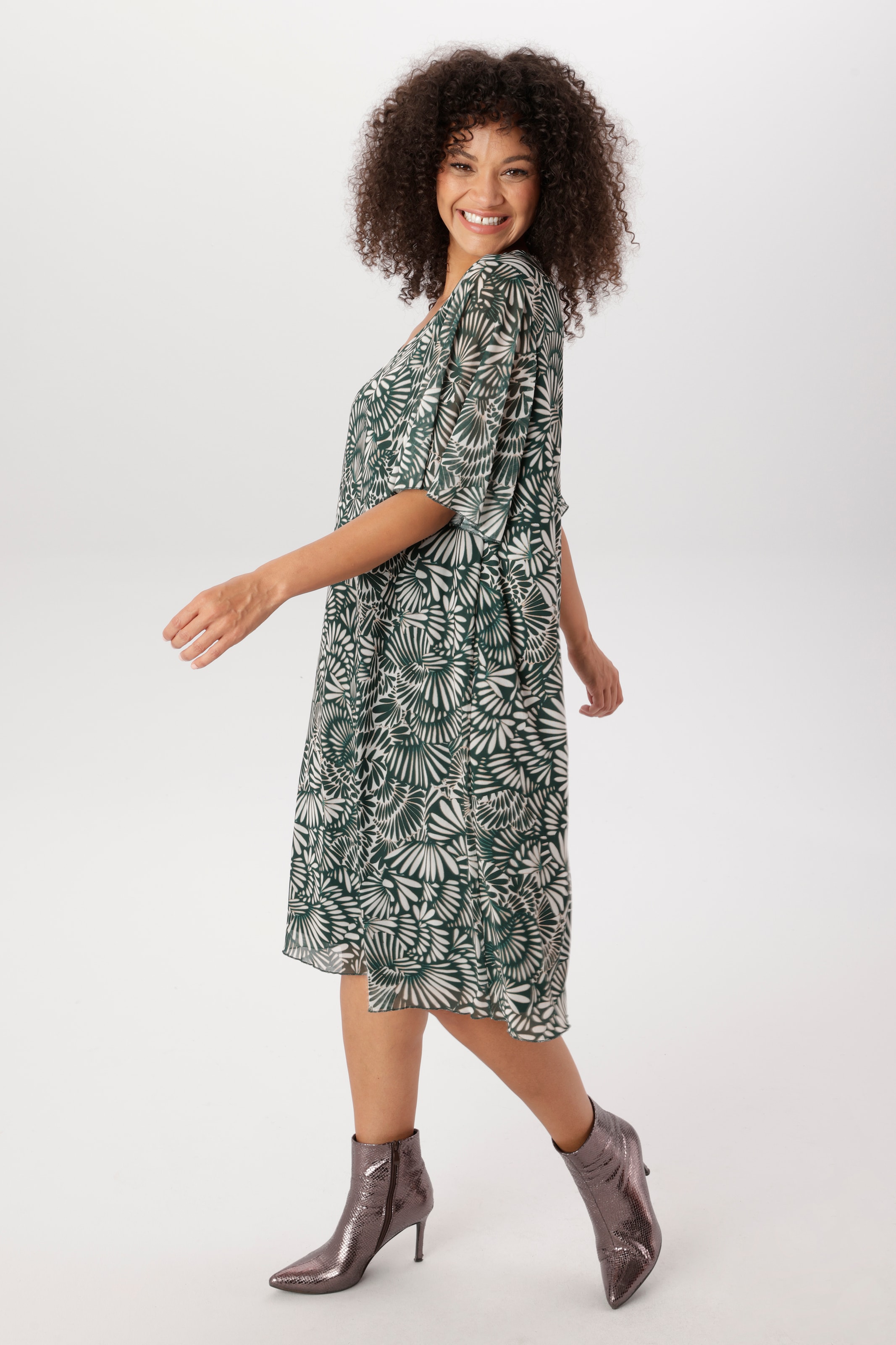Aniston PLUS Meshkleid mit Flügelärmelchen - NEUE KOLLEKTION