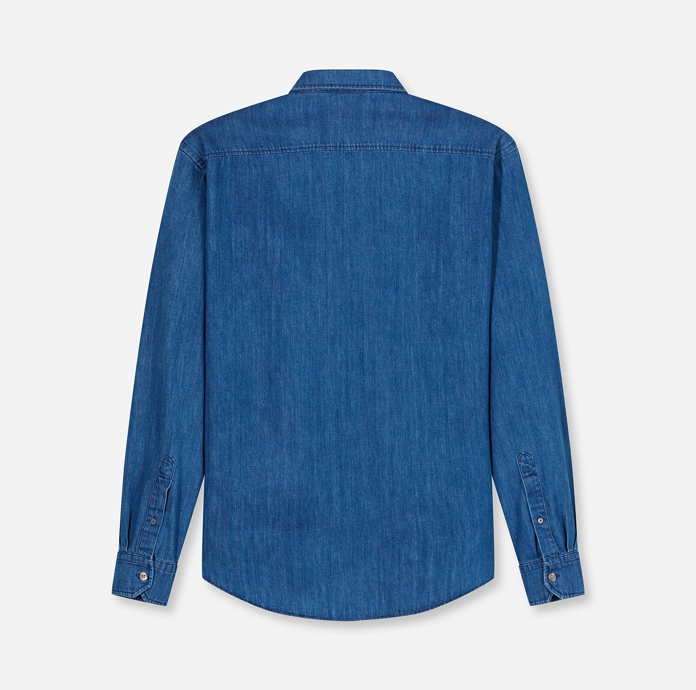 OLYMP Jeanshemd »Casual« im Denim-Look, Kentkragen