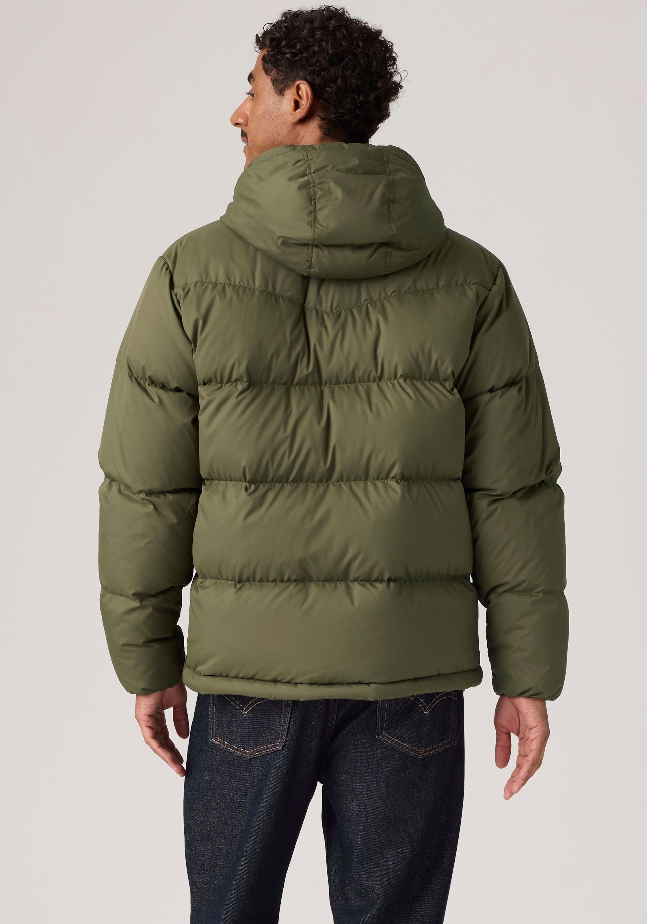 Levi's® Steppjacke »ROCKWELL HOODED PUFFER 1« mit Kapuze Hoher Stehkragen, wattiert und mit wärmendem Fleece gefüttert