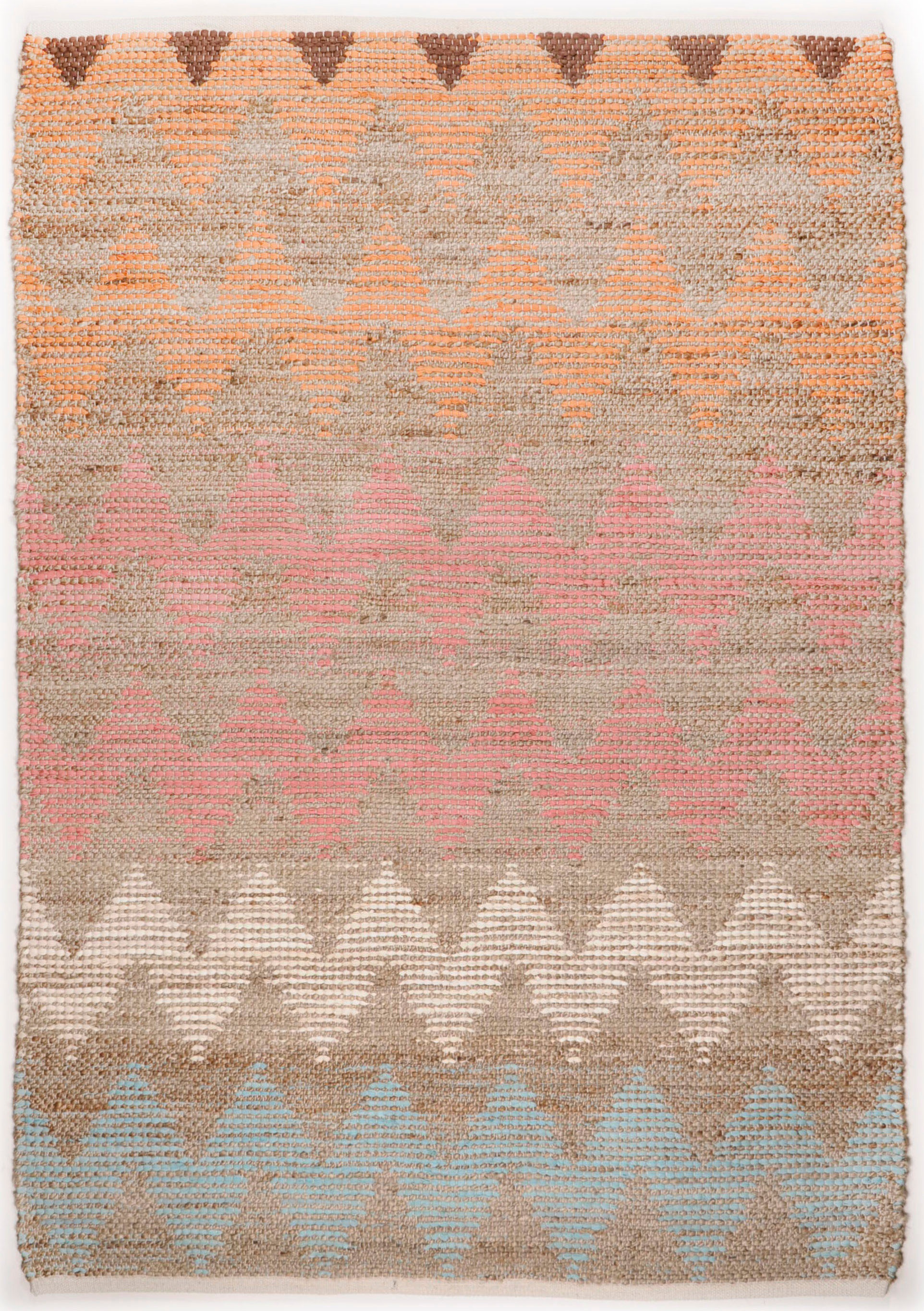 TOM TAILOR HOME Teppich »Pastel Zigzag«, rechteckig, 7 mm Höhe, Flachgewebe günstig online kaufen