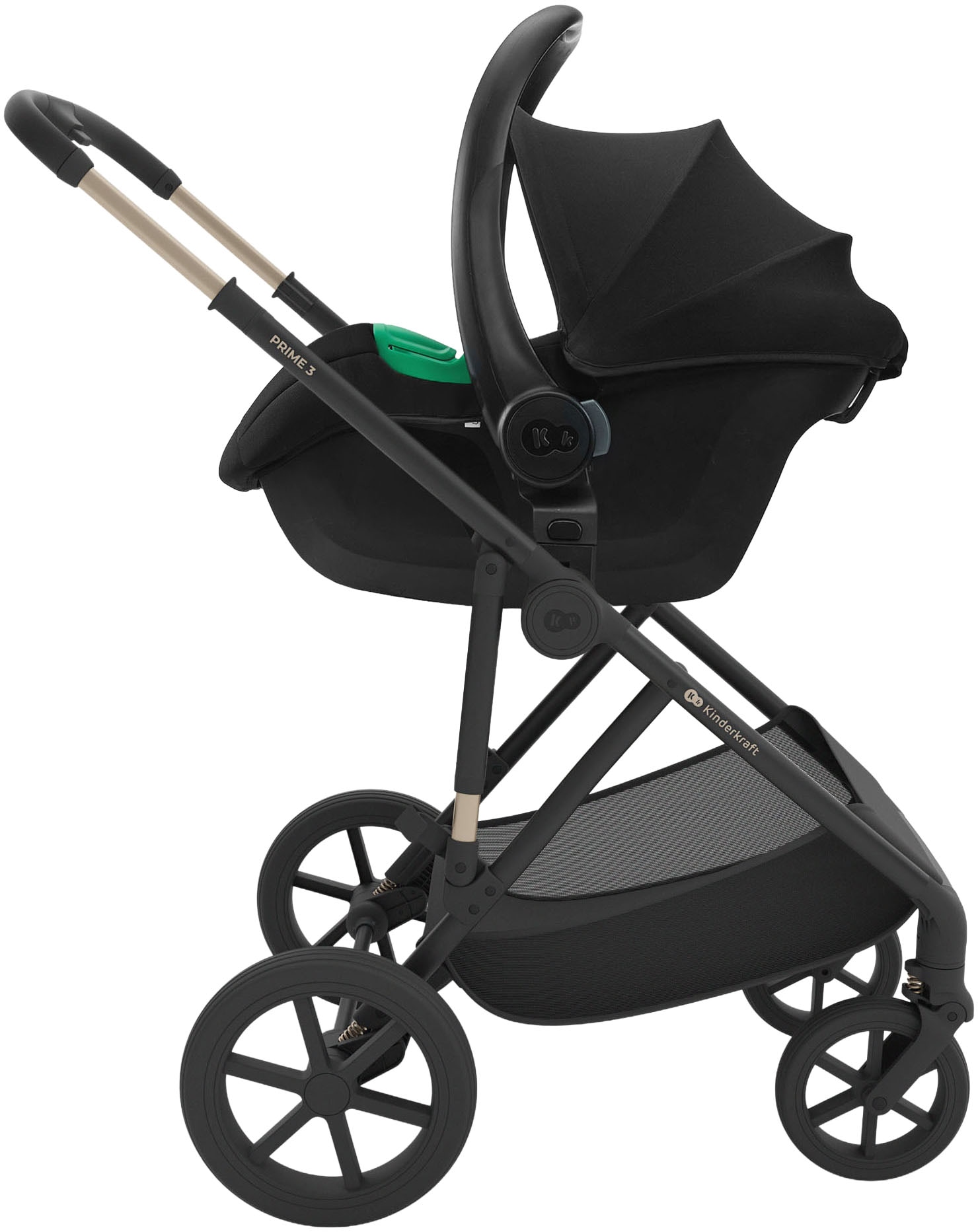 Kinderkraft Kombi-Kinderwagen »PRIME 3 3in1« 22 kg inkl. Babyschale MINK
