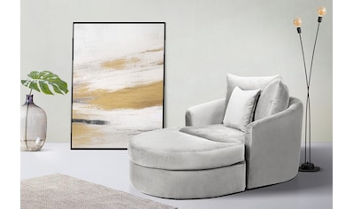 »Olivia«, home Zierkissen Rechnung collection auf Nierenform-Sofa ATLANTIC kaufen Chaiselongue Originalbezug im mit