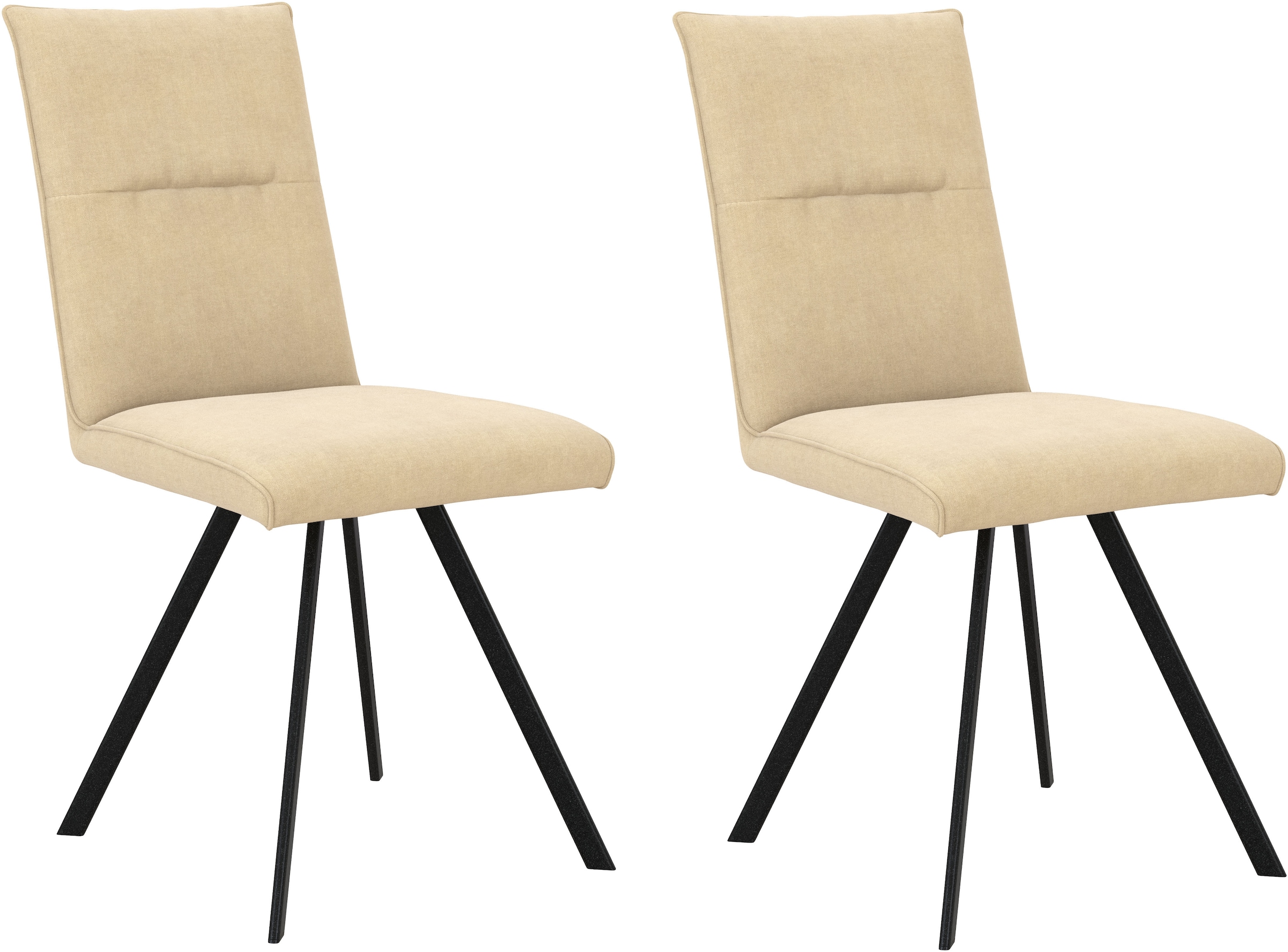 Home affaire 4-Fußstuhl »Sava«, (Set), 2 St., Chenille, Metallgestell günstig online kaufen