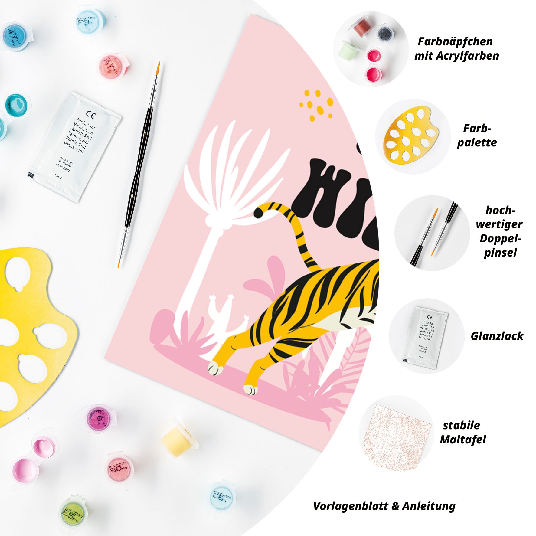 Ravensburger Malen nach Zahlen »CreArt, Be Wild«, Made in Europe