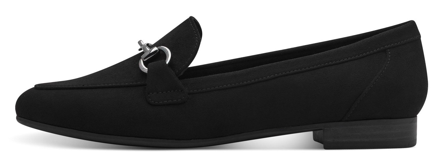 MARCO TOZZI Slipper, Blockabsatz, Loafer, Businessschuh mit Schmuckspange