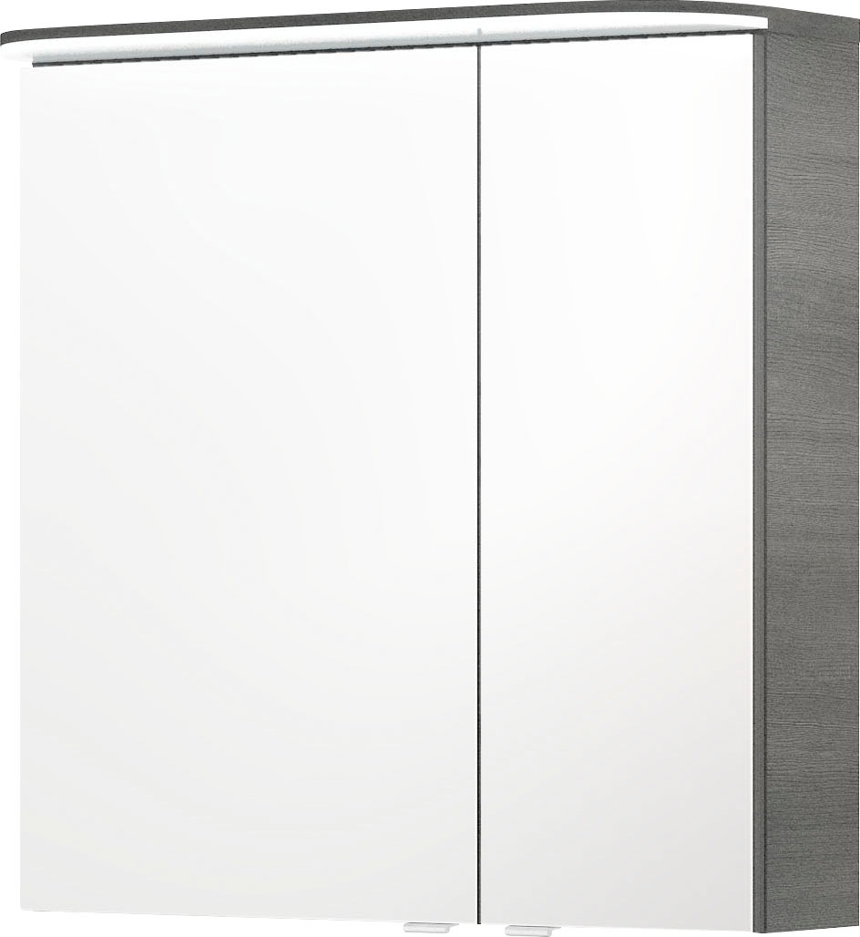 Saphir Badmöbel-Set »Balto Sprint 3-teilig, Mineralmarmor-Waschtisch mit LED-Spiegelschrank«, (4 St.), inkl. Türdämpfer, 100 cm breit, mit Midischrank, 3 Türen, 4 Schubladen