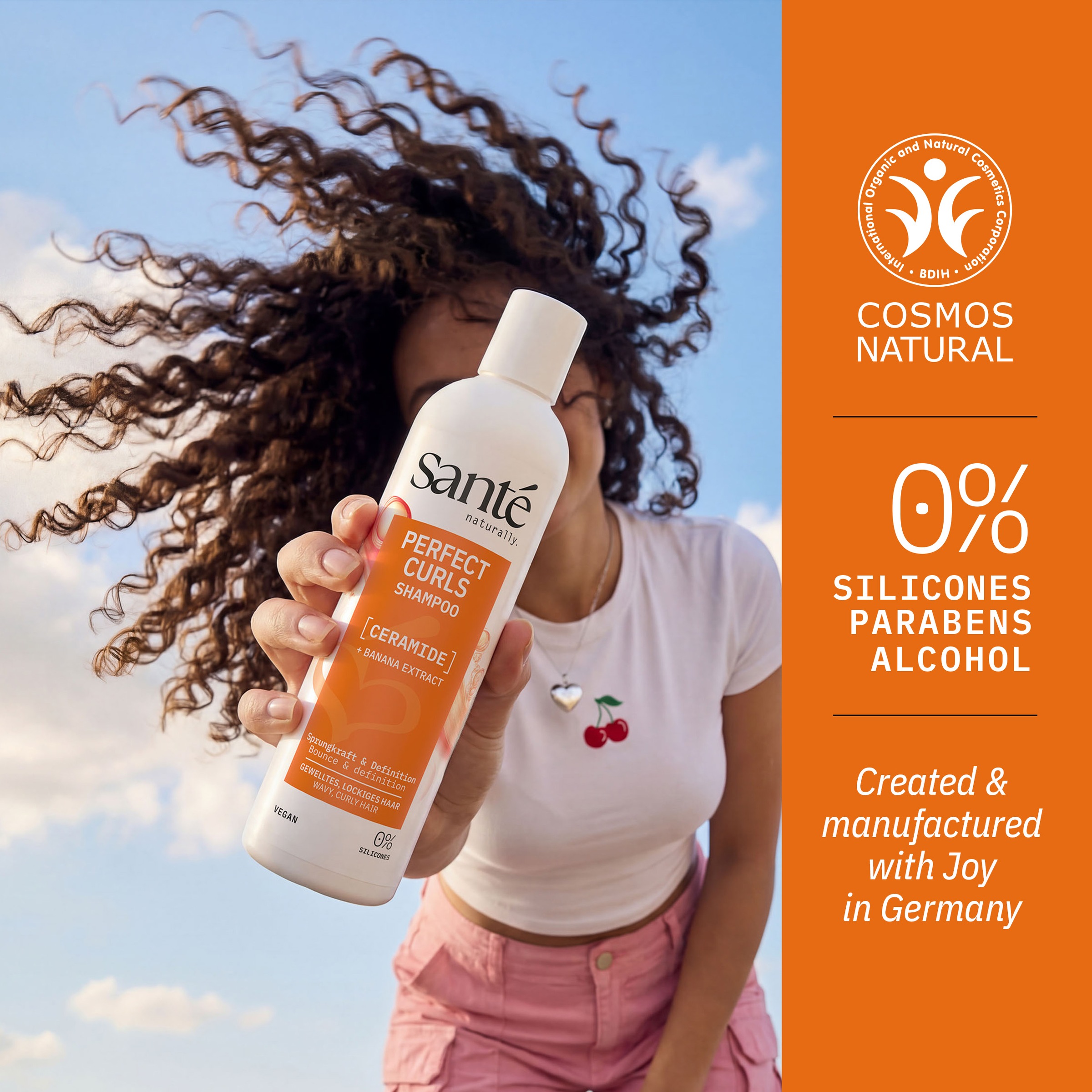 SANTE Haarshampoo »Perfect Curls Shampoo« Haarshampoo, mit Sojaöl und Avocadoöl, für Locken, 1000 ml