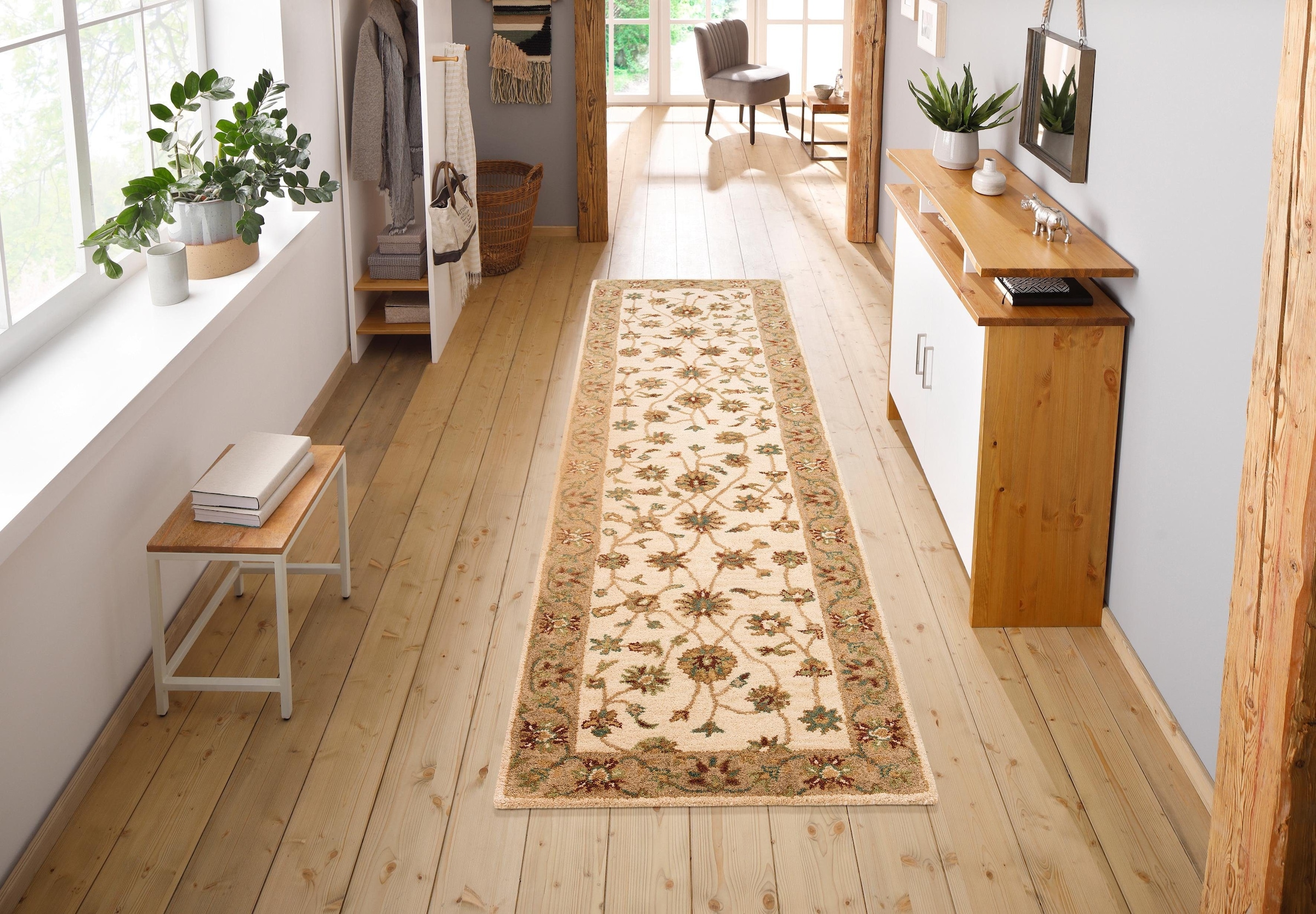 my home Wollteppich »Sahil«, rechteckig, 14 mm Höhe, reine Wolle, Orient-Op günstig online kaufen