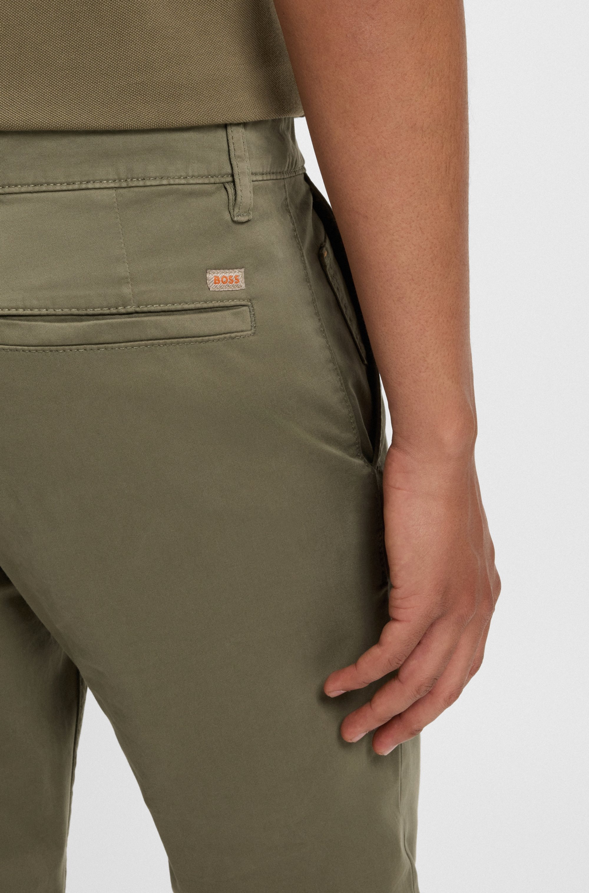 BOSS ORANGE Chinohose »tapered«, mit BOSS Logo hinten