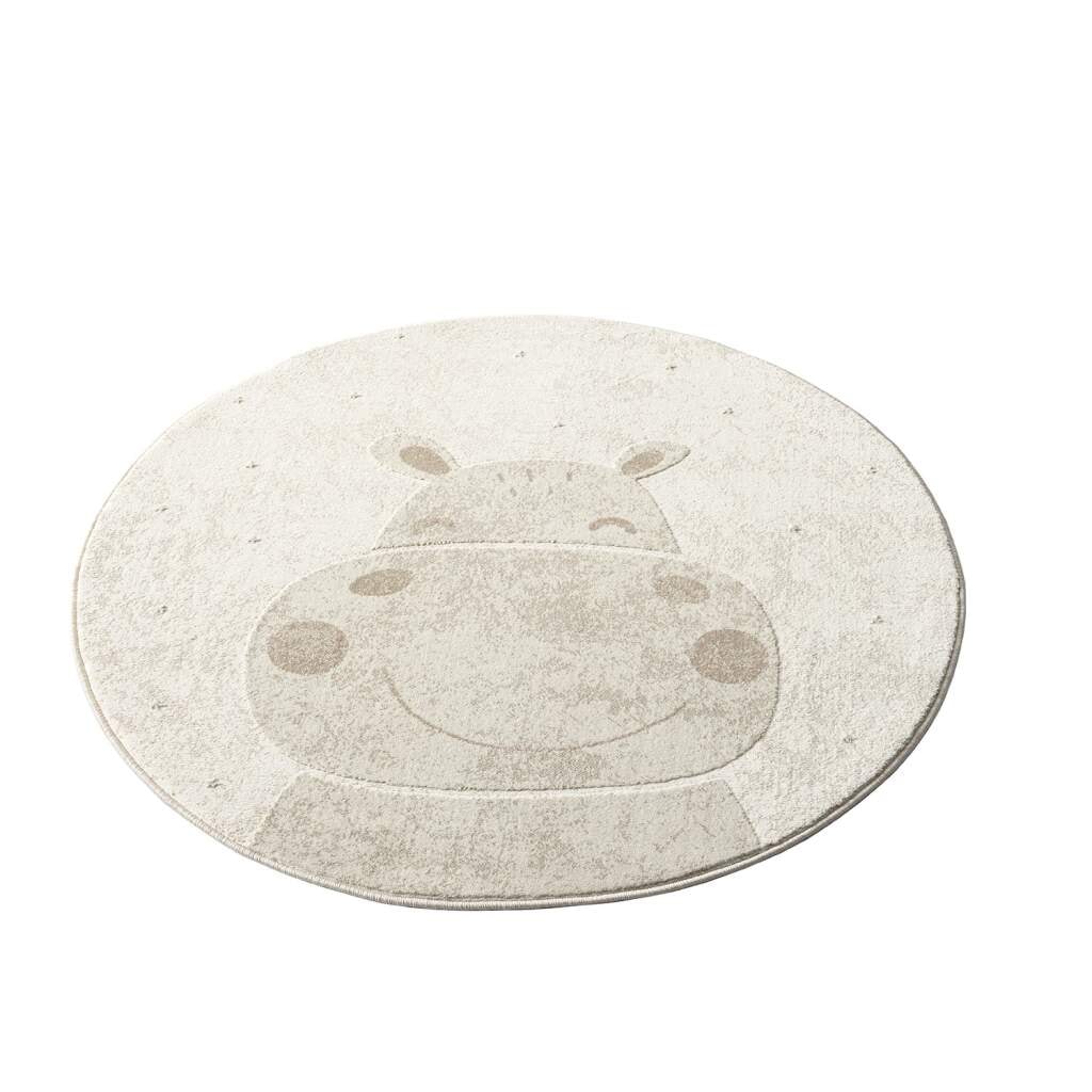 Carpet City Kinderteppich »MARA703« rund 11 mm Höhe Kinderzimmer, Kurzflor,robust,Tiere,  Spielzimmer