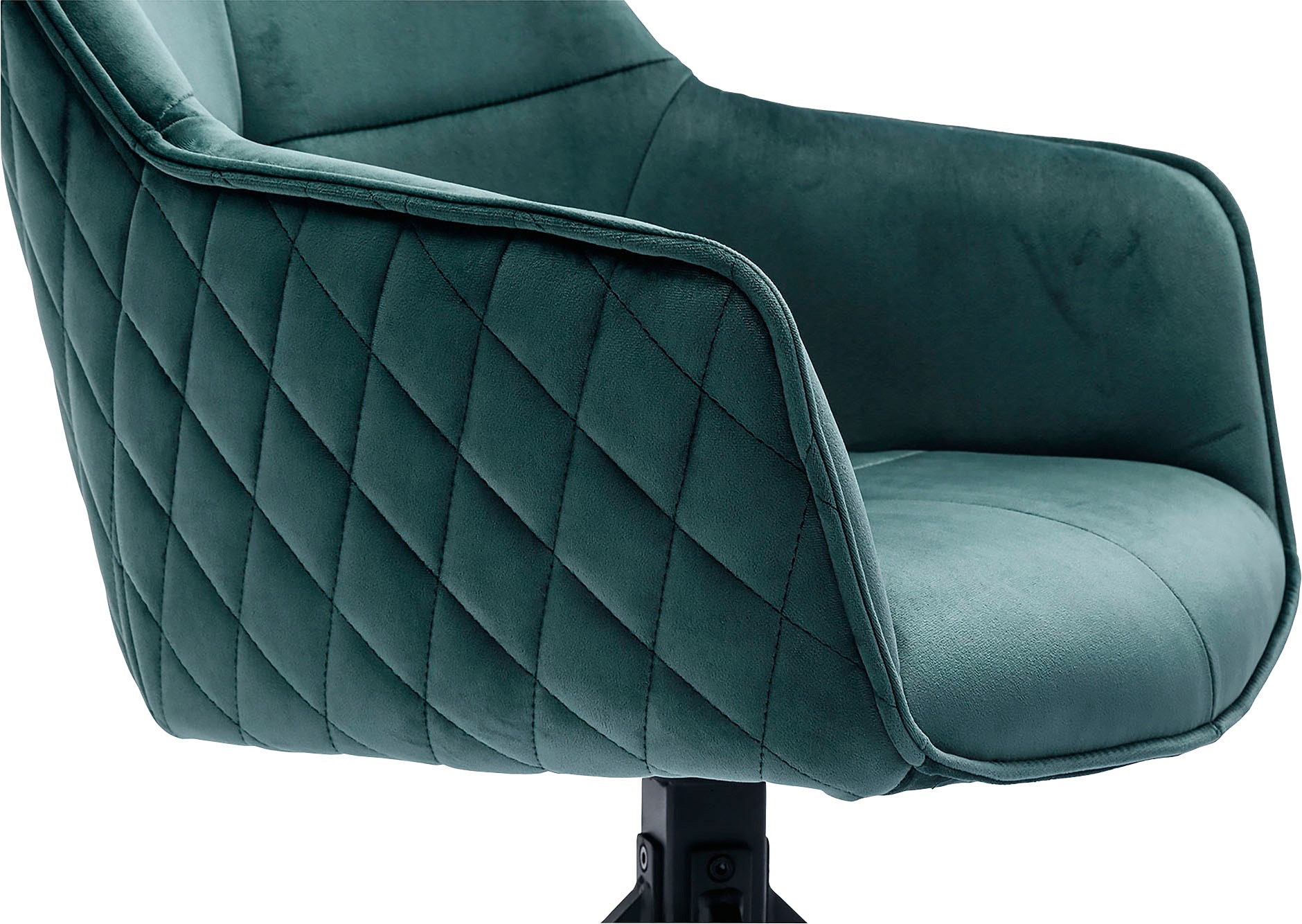 SalesFever Armlehnstuhl, mit Samtoptik, 360° Drehfunktion bestellen Raten auf