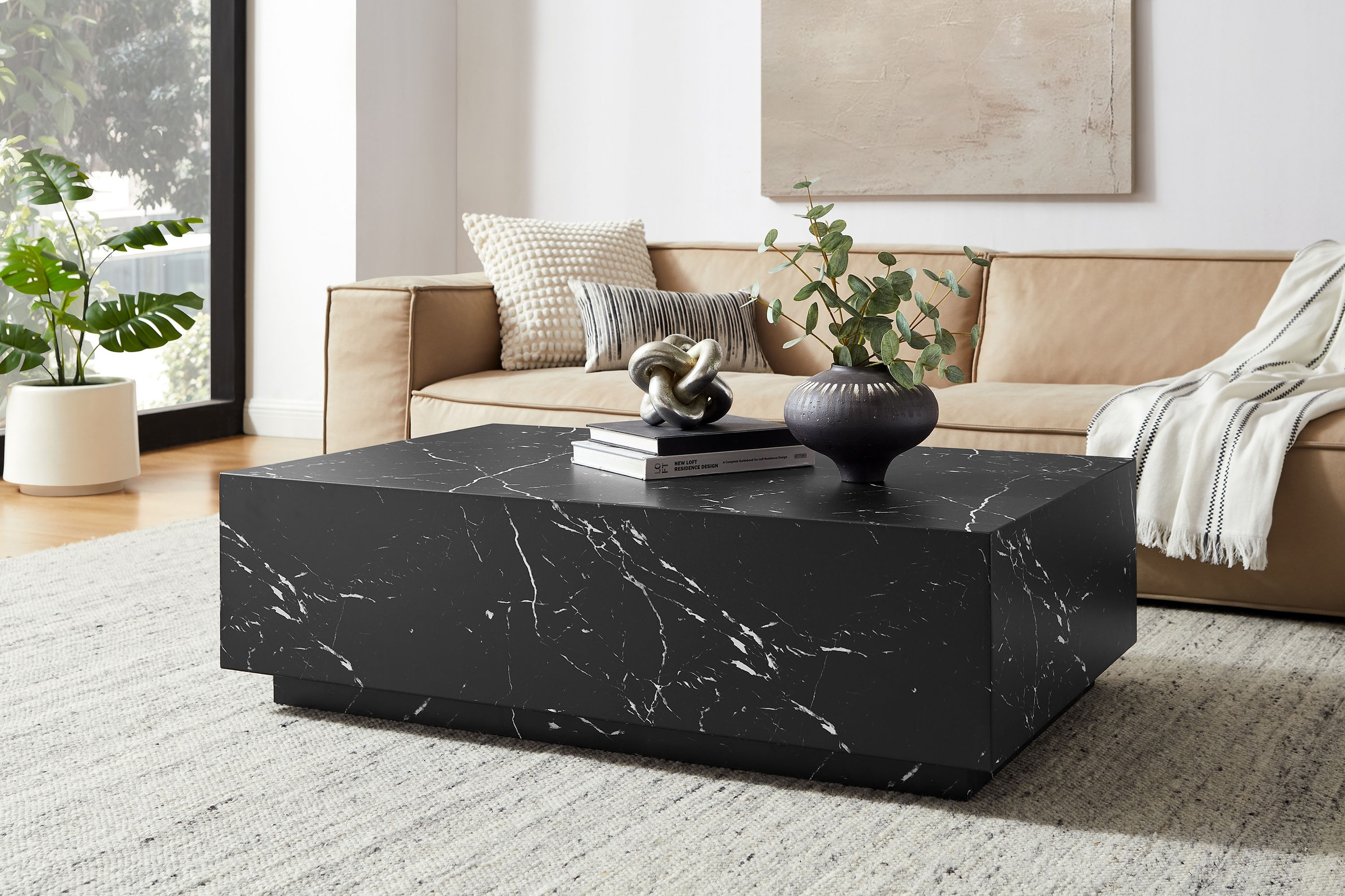 SalesFever Couchtisch »Almeria Beistelltisch: Stilvoller Tisch 120/75 cm« S günstig online kaufen