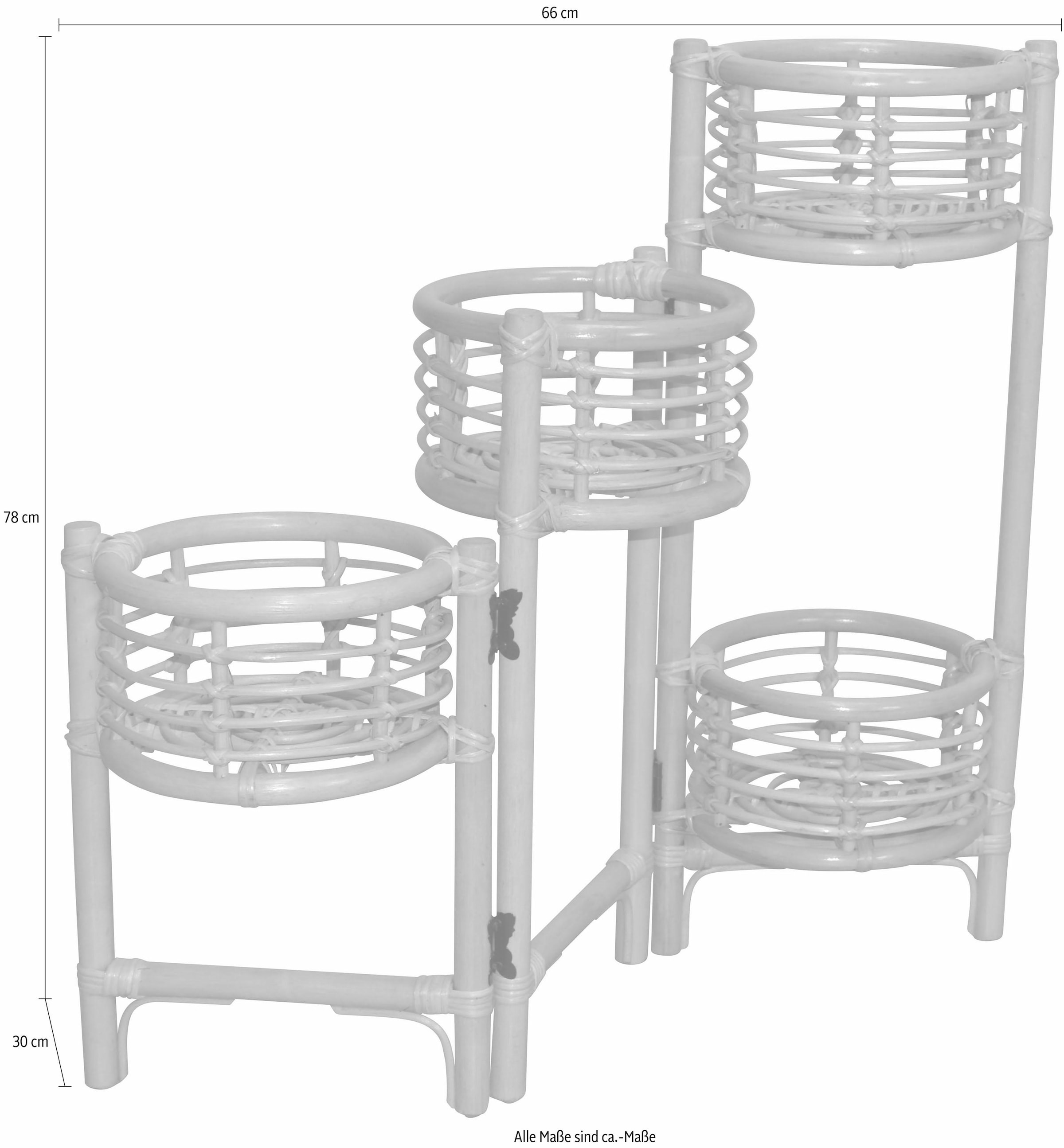 HOFMANN LIVING AND MORE Blumenständer, Rattan
