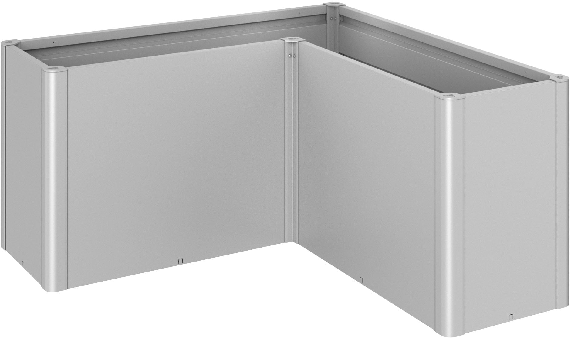 BIOHORT Hochbeet »BELVEDERE L-Form maxi 1, 5, verschiedene Farben« 152x152x77 cm, extrem langlebig, aus Metall silber-metallic