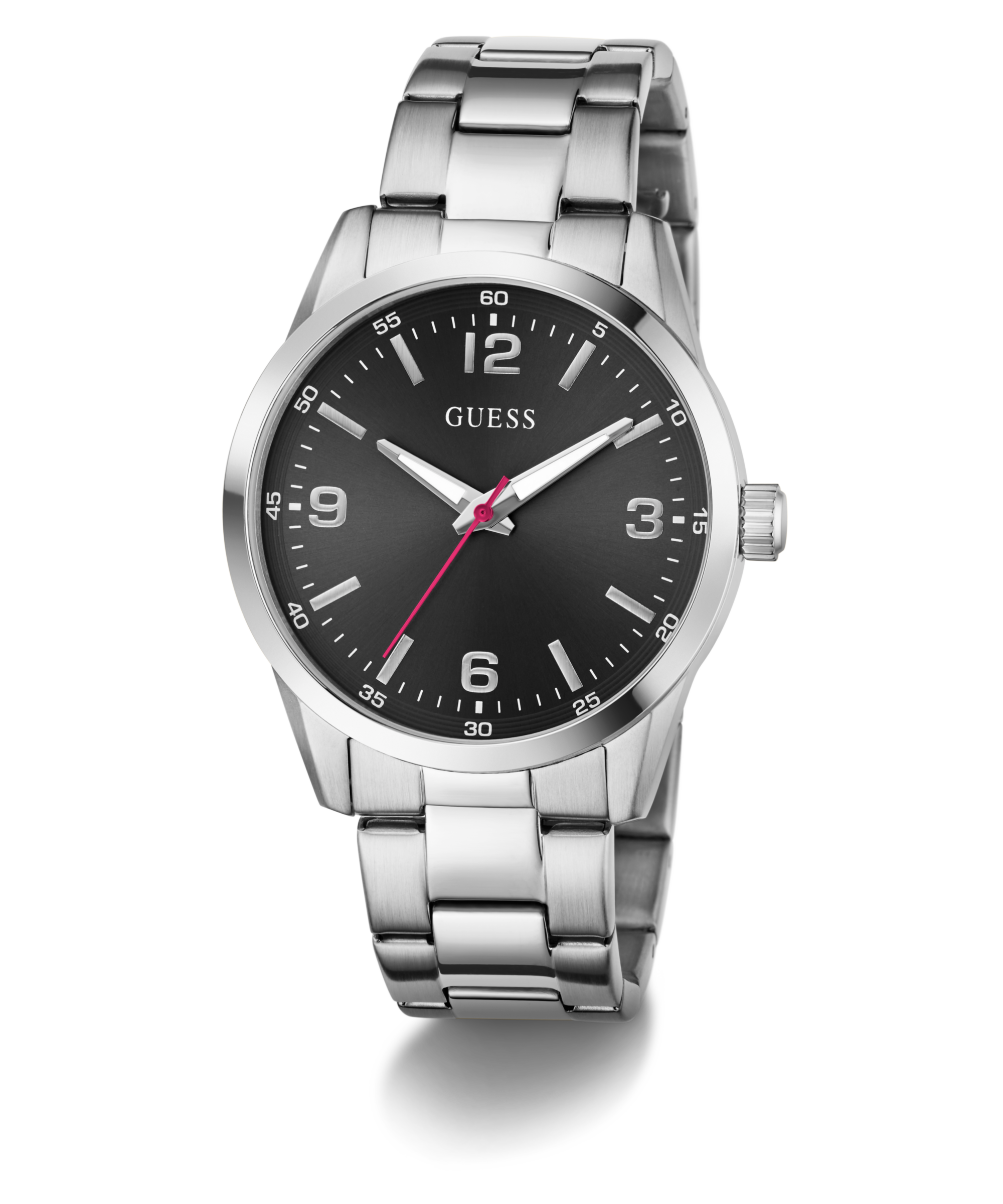 Guess Quarzuhr »EASTON«, Armbanduhr, Herrenuhr, Edelstahlarmband