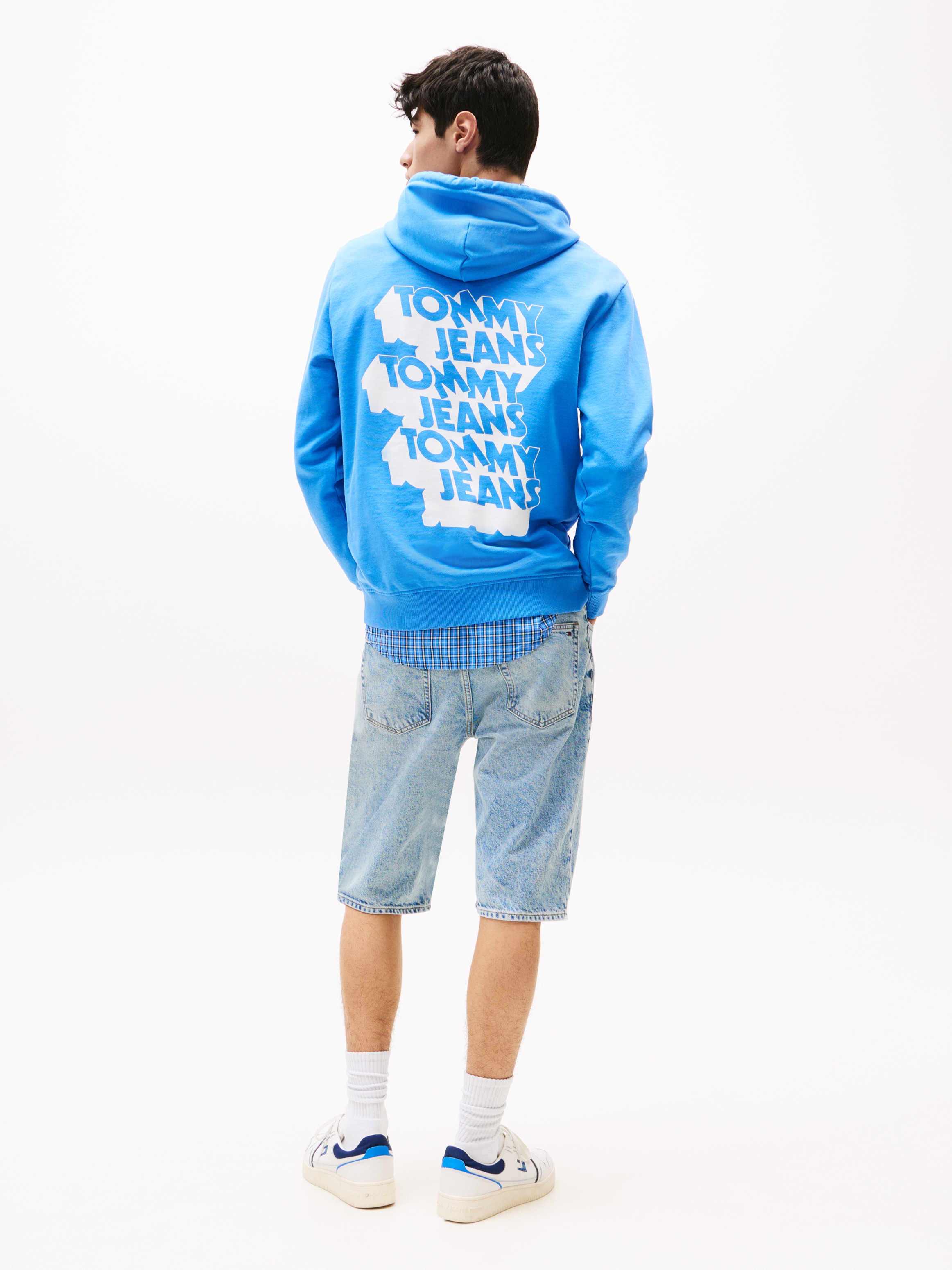Tommy Jeans Kapuzensweatshirt »TJM STACK BACK LOGO HOODIE EXT« Mit Rundhalsausschnitt
