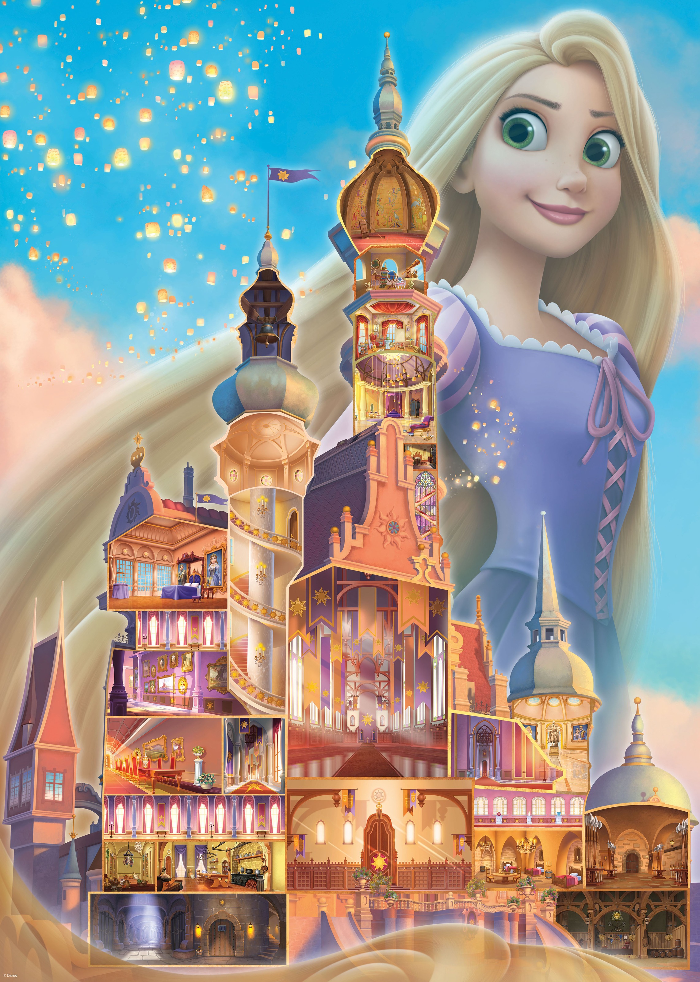Ravensburger Puzzle »Castle Collection - Disney Princess, Rapunzel«, Made in Germany