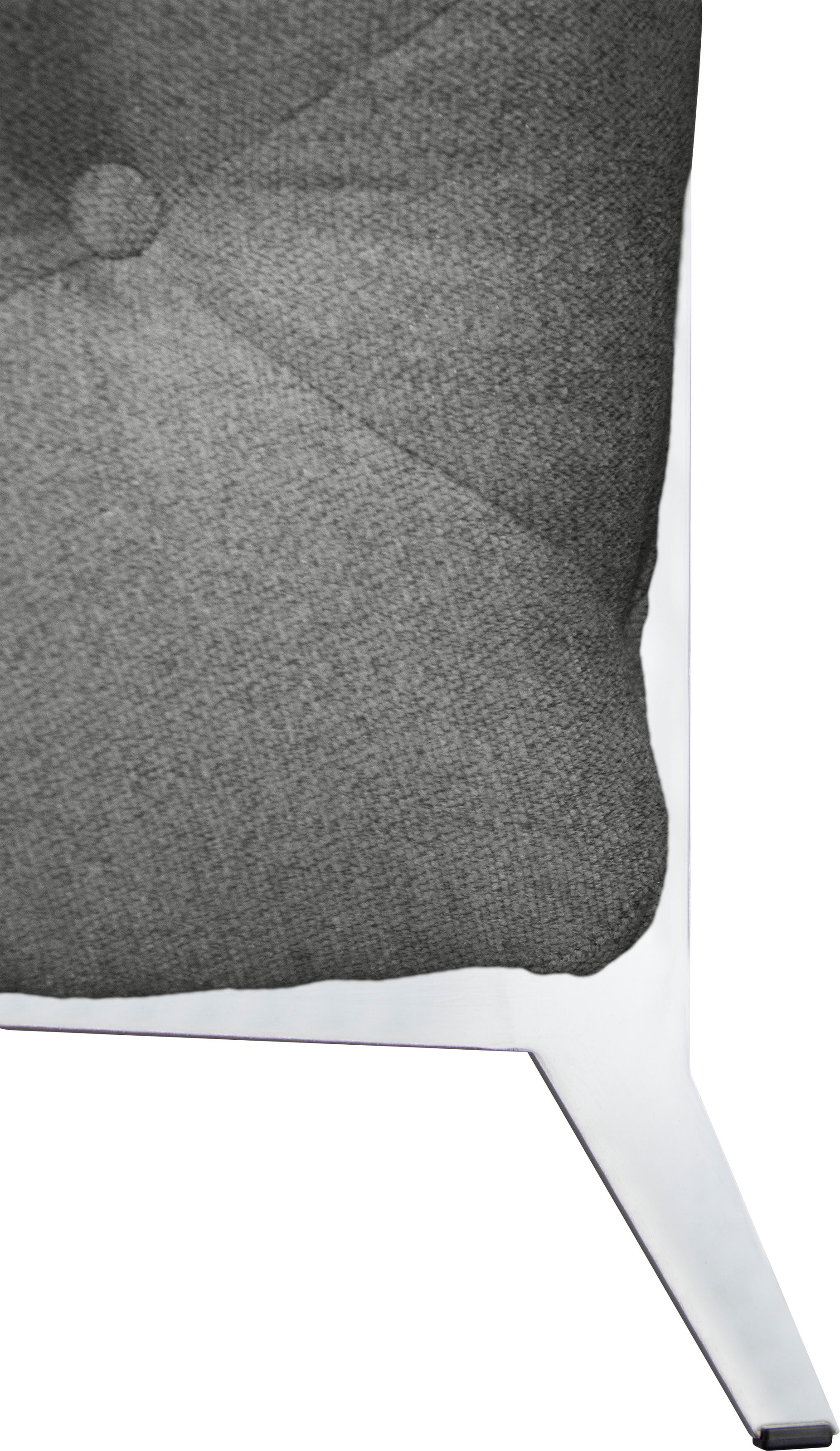 Leonique Chesterfield-Sofa »Amaury L-Form«, moderne Chersterfield-Optik, Breite 262 cm, Fußfarbe wählbar