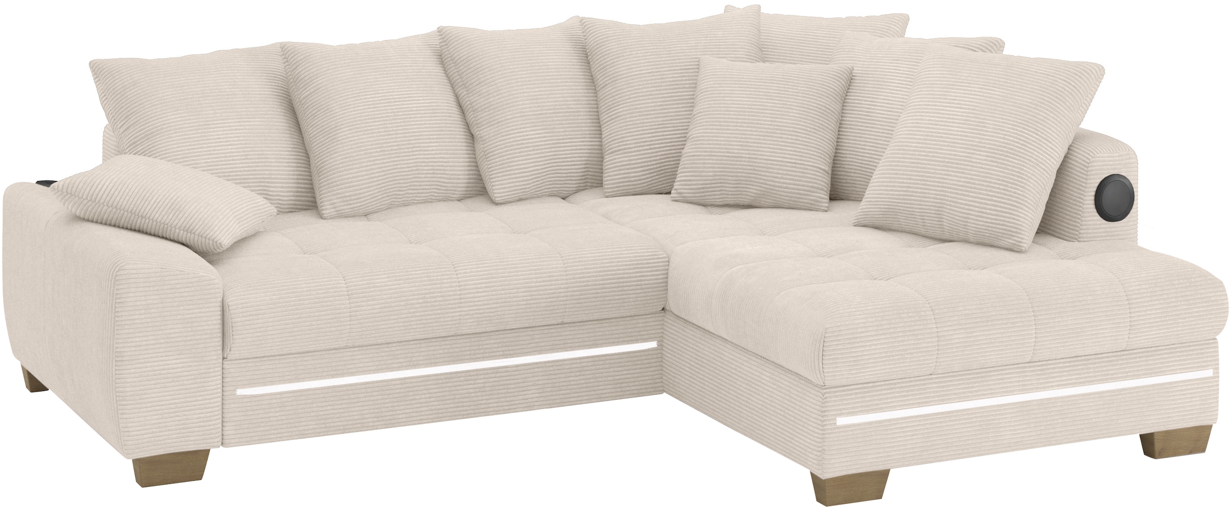 Mr. Couch Ecksofa »Nikita II, L-Form«, RGB-LED, Bluetooth-Soundsystem, wahl günstig online kaufen