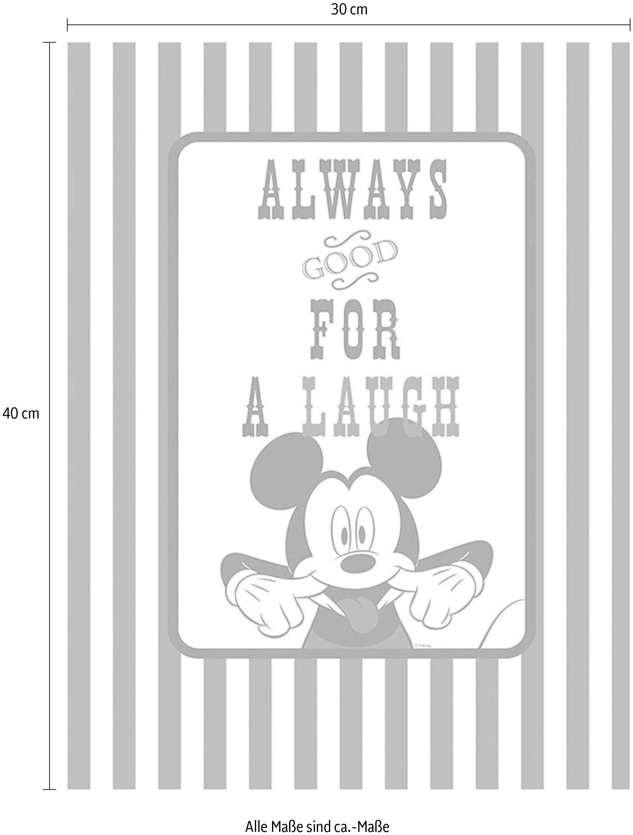Komar Bild »Mickey Mouse Laugh« Disney 1 Stk. tlg. Wandbild zur Dekoration im Kinderzimmer - ohne Rahmen