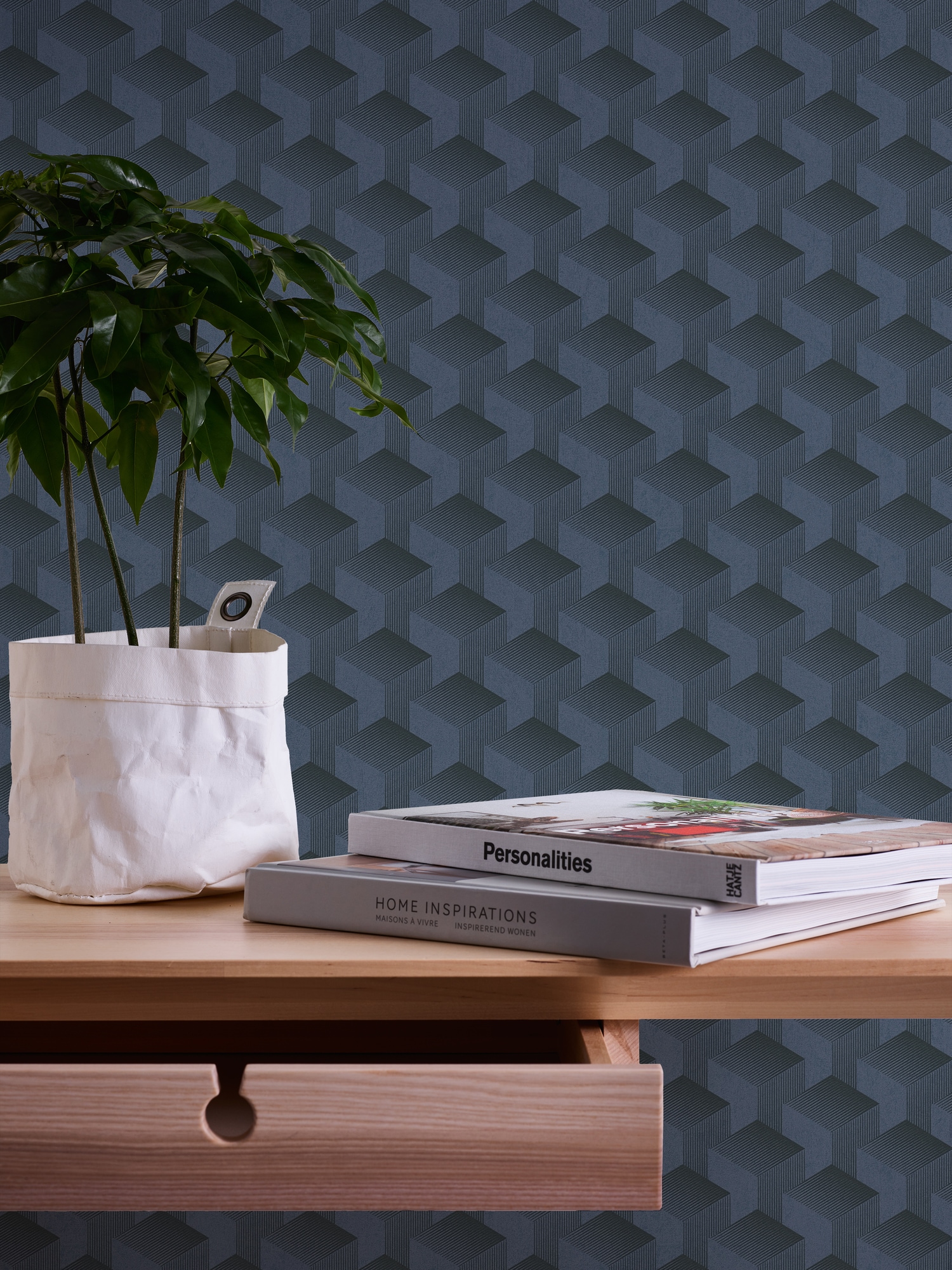 A.S. Création Vliestapete »Schlichte 3D-Tapete«, matt-gemustert-neutral, Grafiktapete 3D-Effekt Tapeten Wohnzimmer Schlafzimmer Küche modern